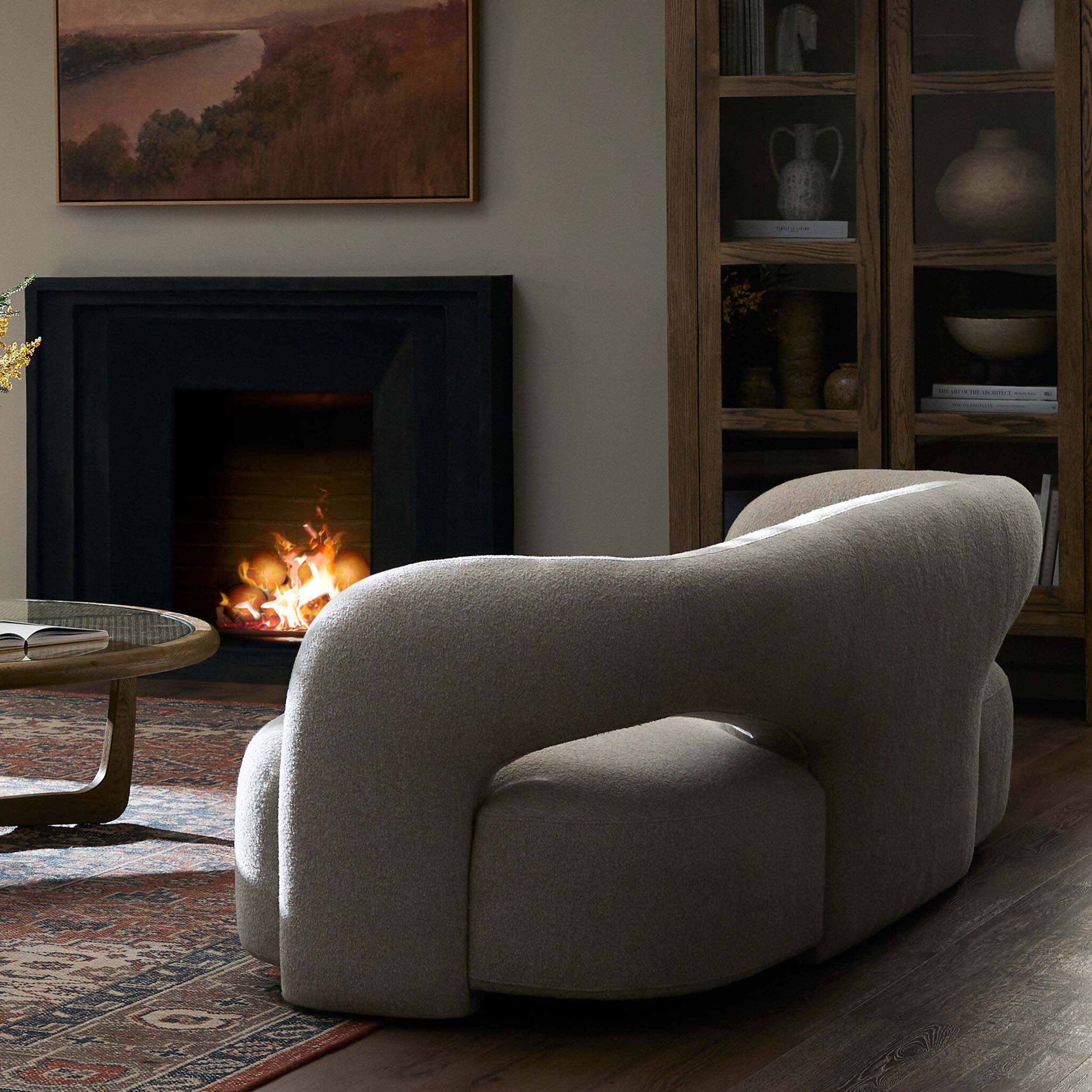 Mazie Sofa, Crete Pebble