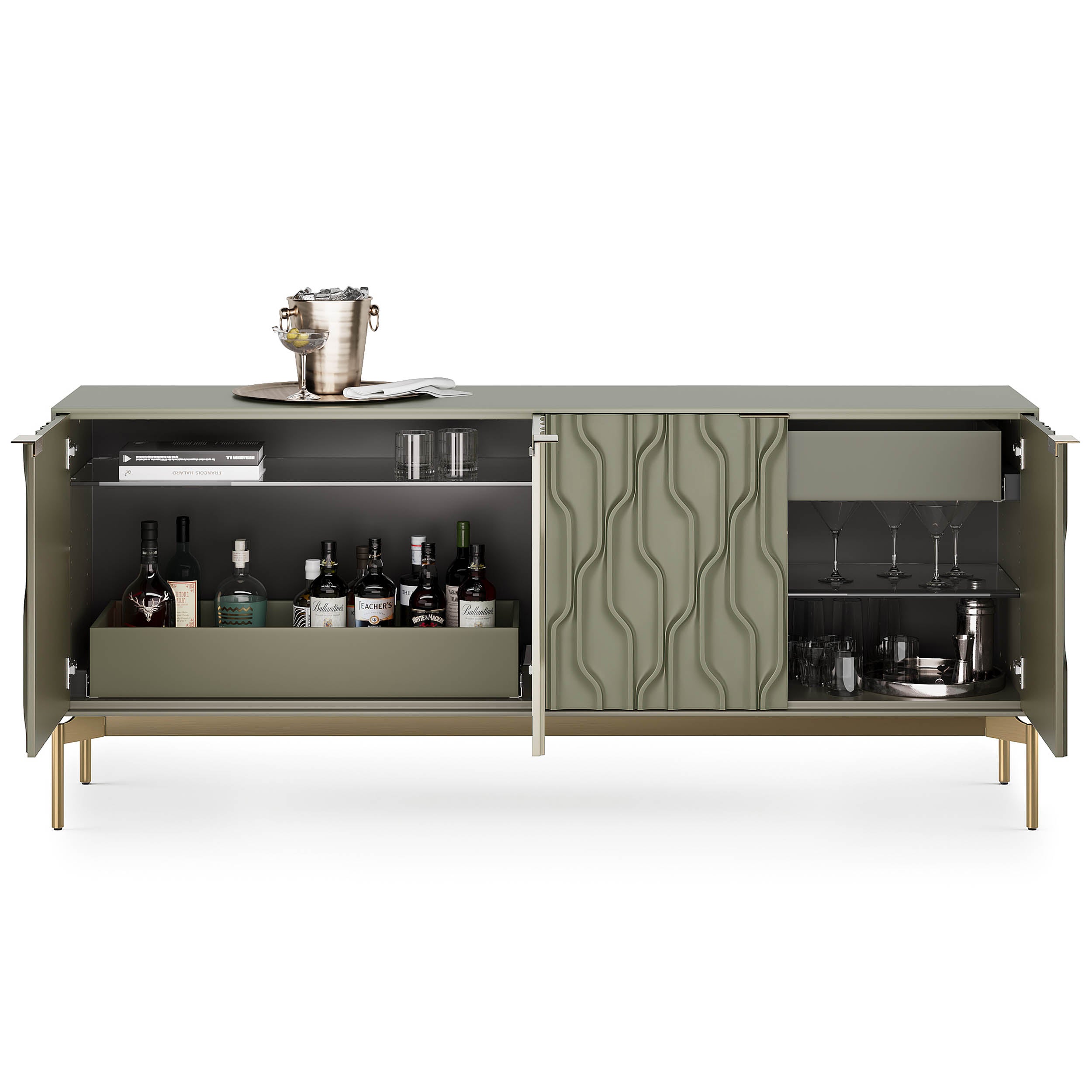 Mesa 7639, Moss/Brushed Brass