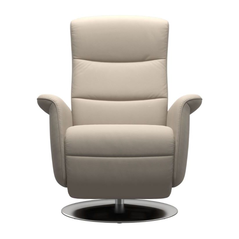 Stressless Mike Large Paloma Fog Moon Base