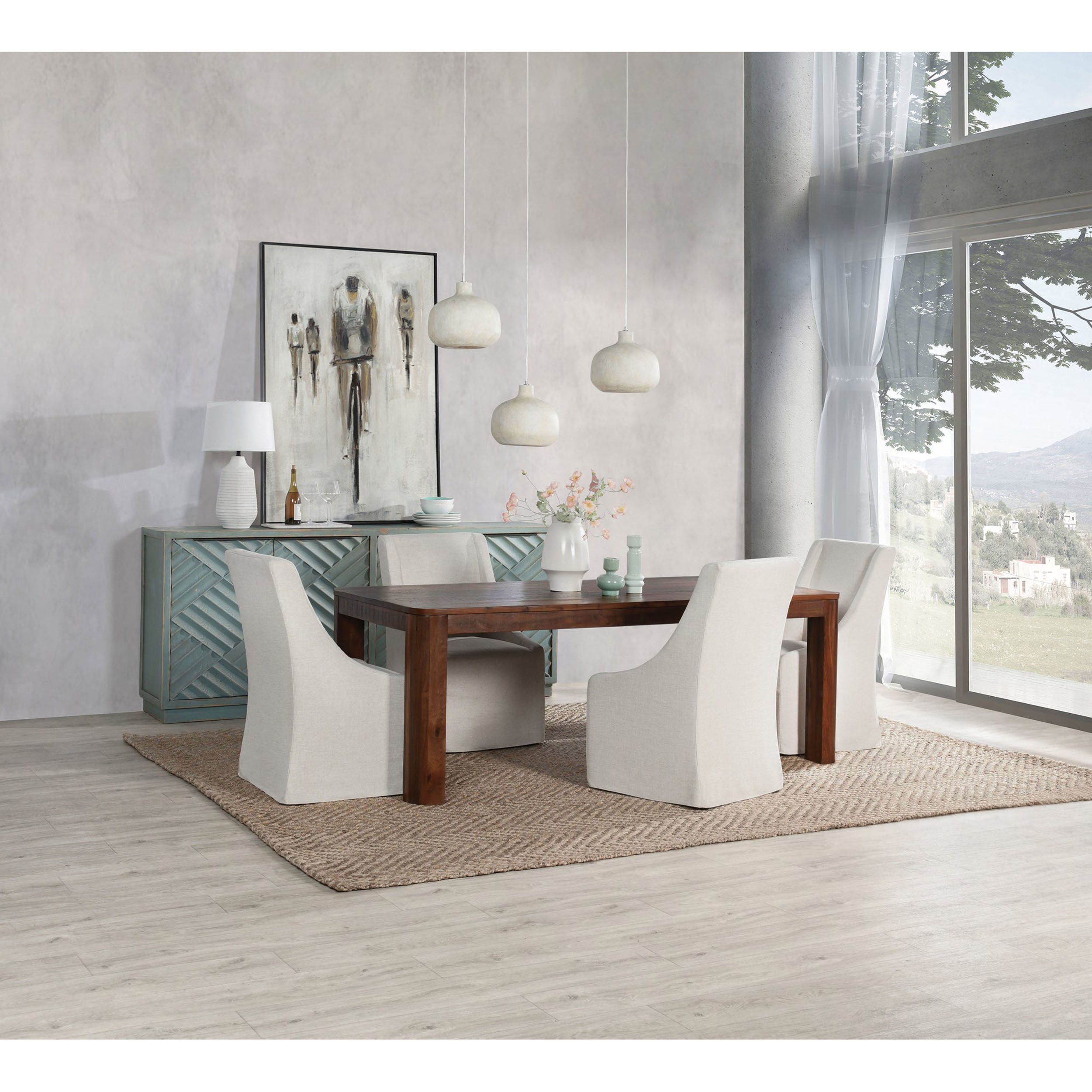 Nemi Dining Table, Rustic Brown