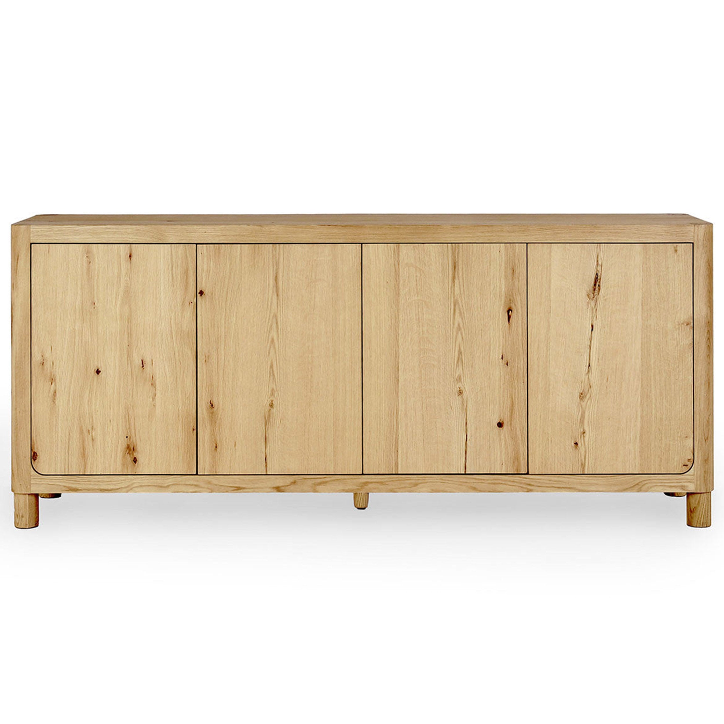 Orlando Solid Wood 4Dr Buffet, True Natural