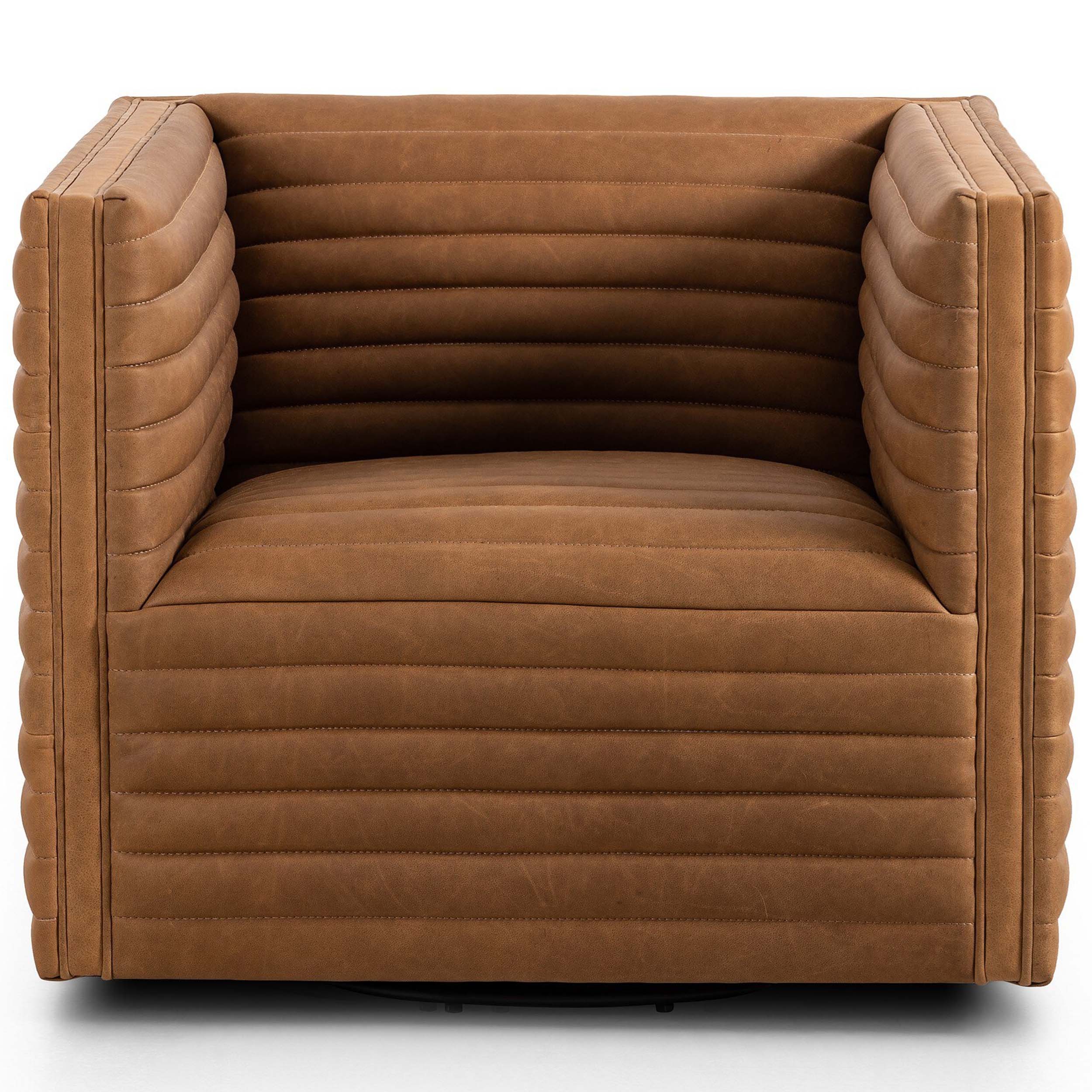 Padma Swivel Chair, Eucapel Cognac