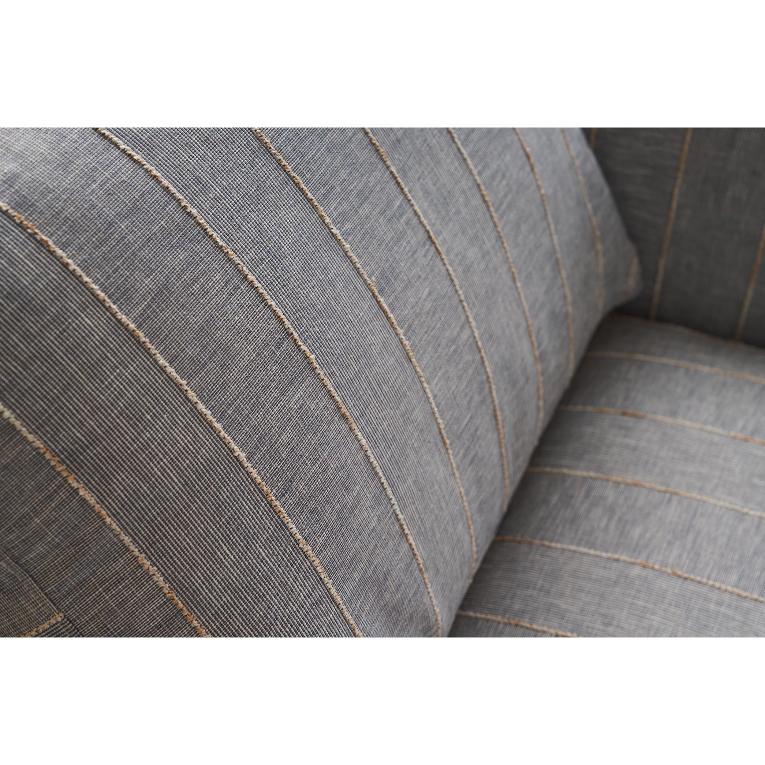 Quick Ship Allie Swivel - Indigo Kid-proof Stripe, Blue