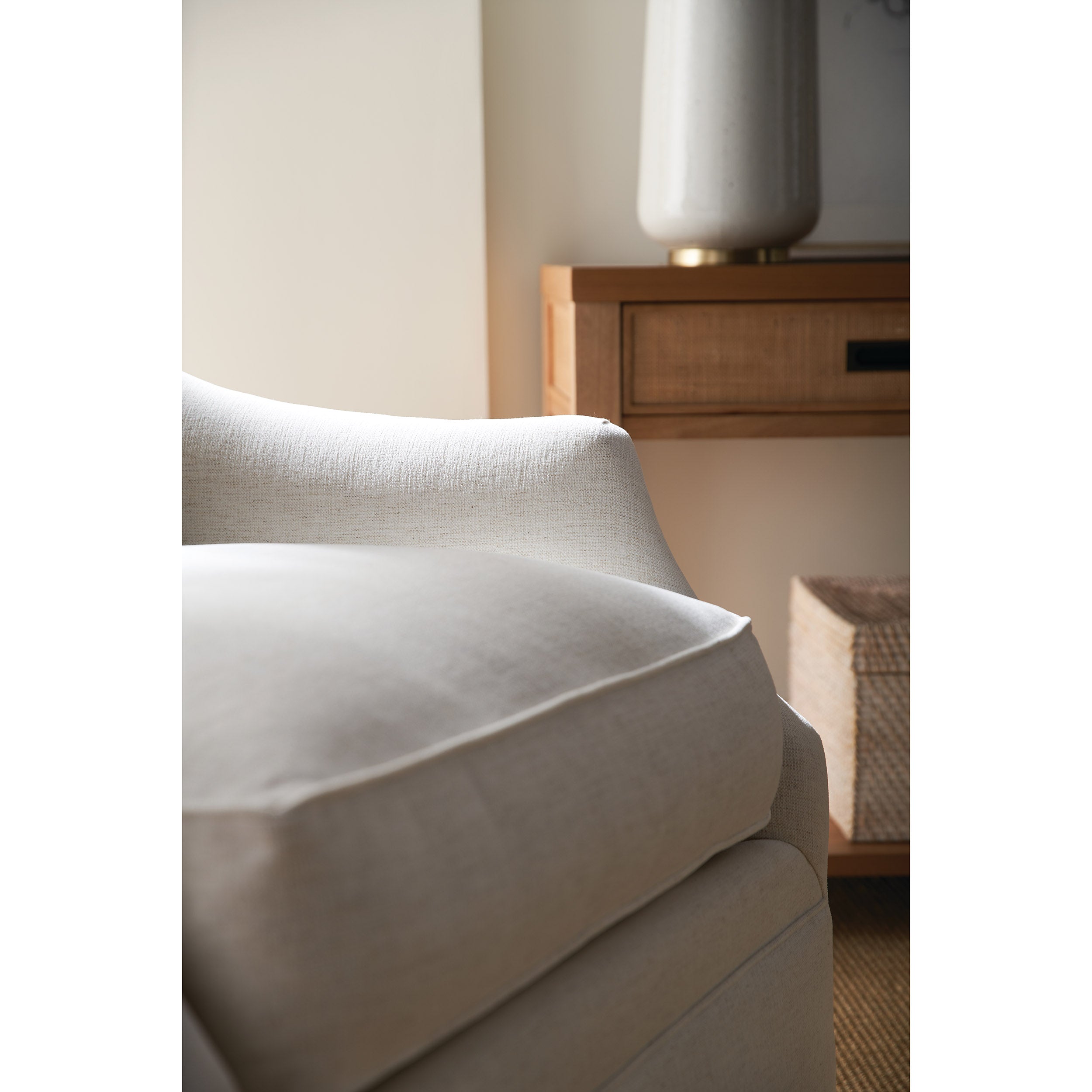 Quick Ship Kara Swivel Chair, Nomad Snow