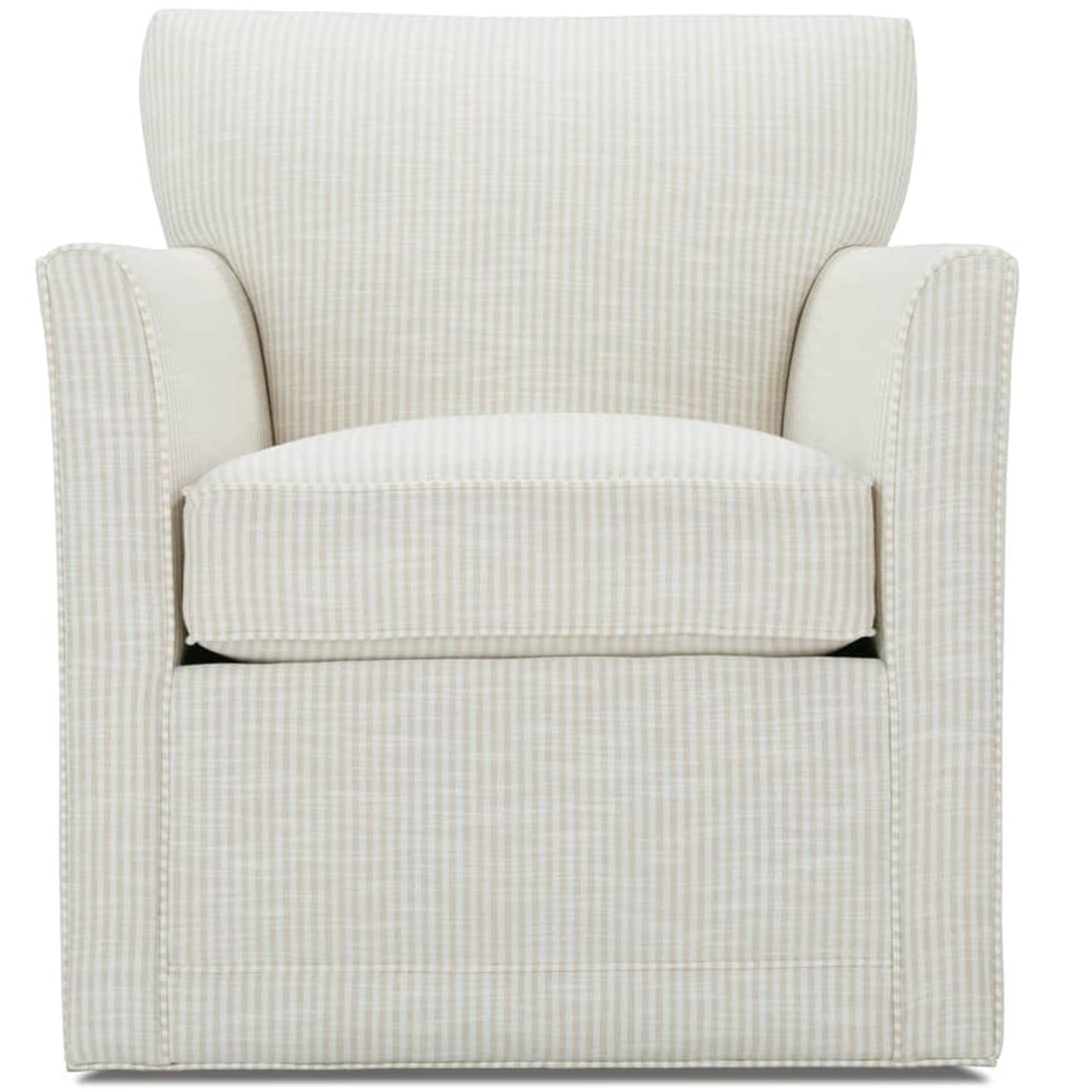 Quick Ship Times Square Swivel Chair, Beige