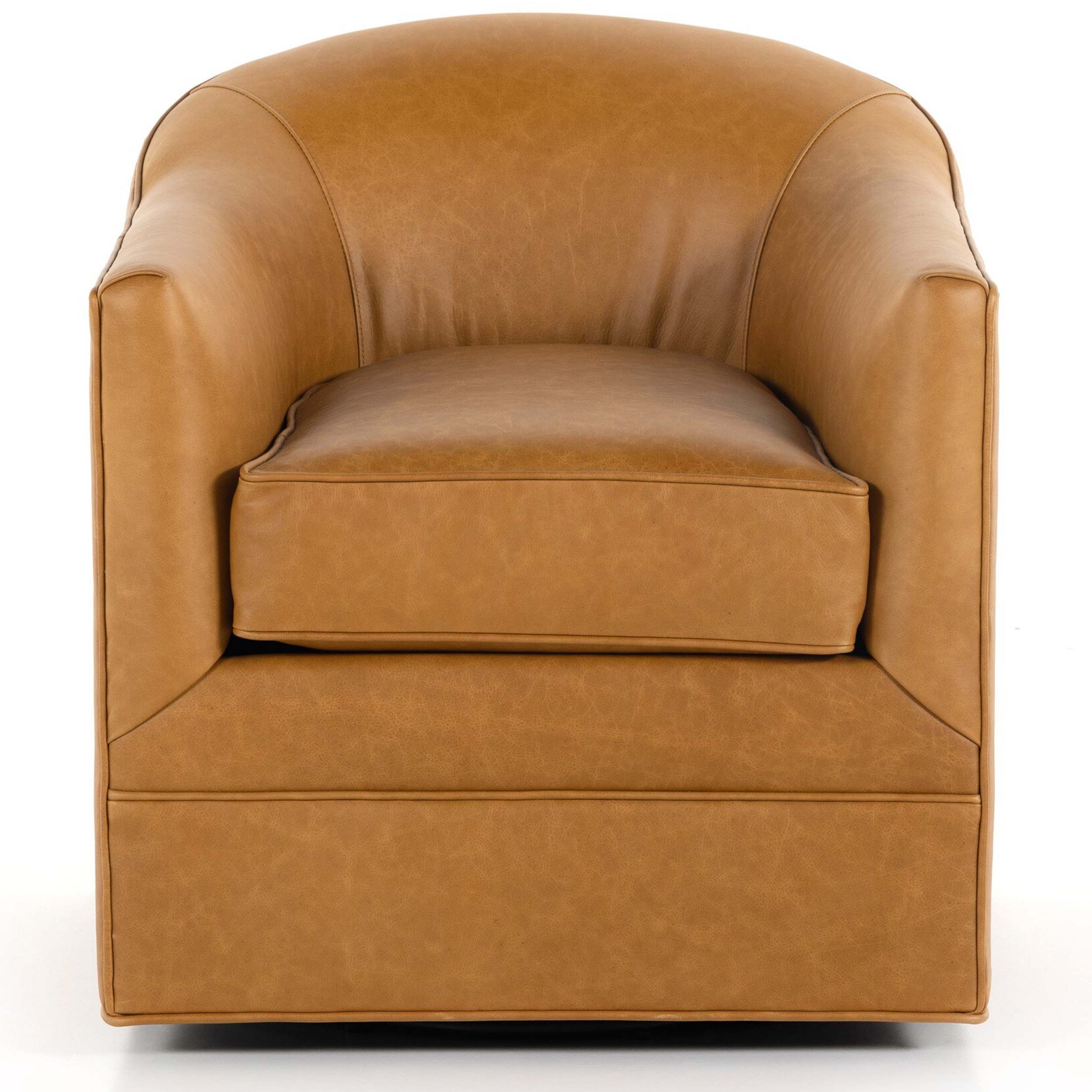 Quinton Swivel Chair, Osorno Camel