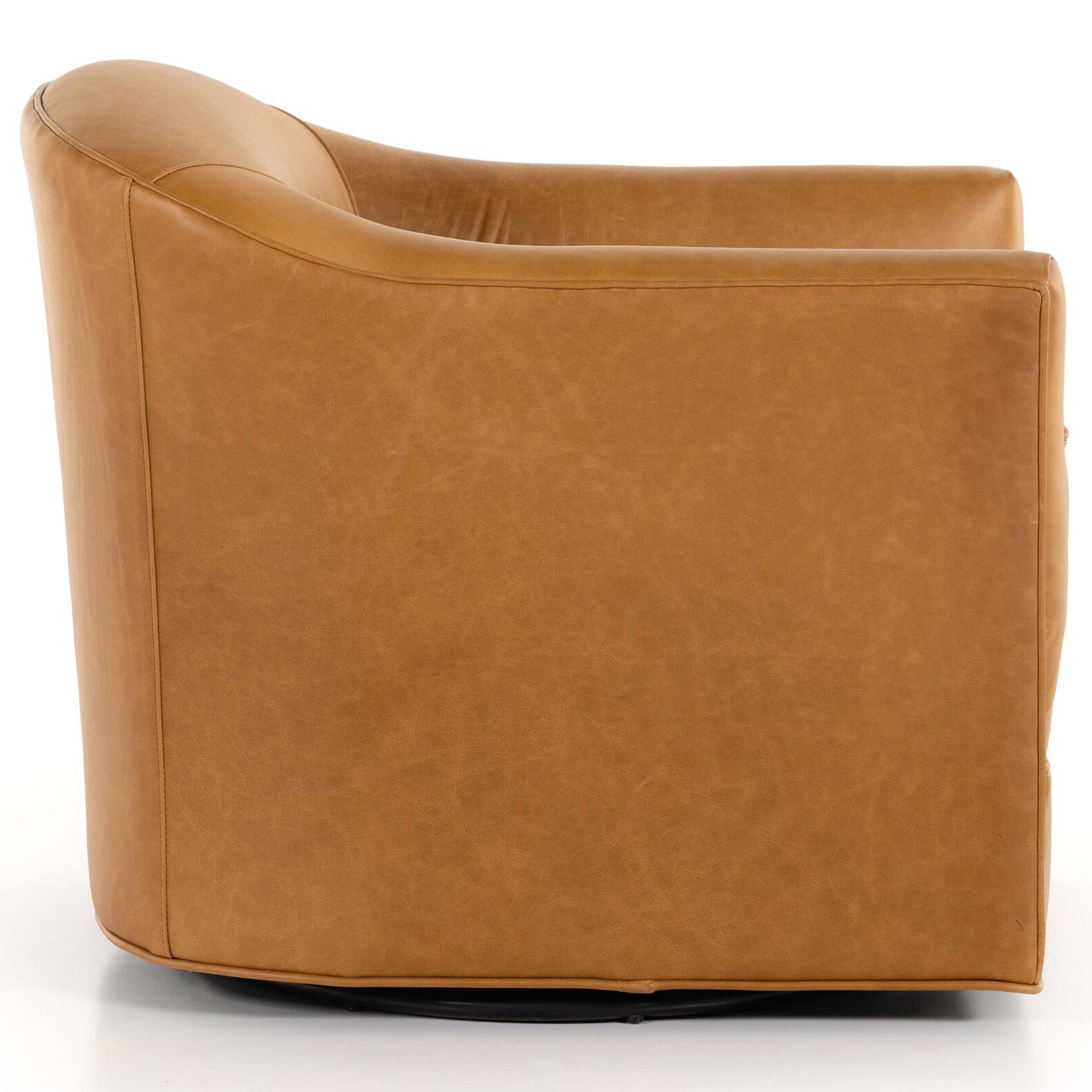 Quinton Swivel Chair, Osorno Camel
