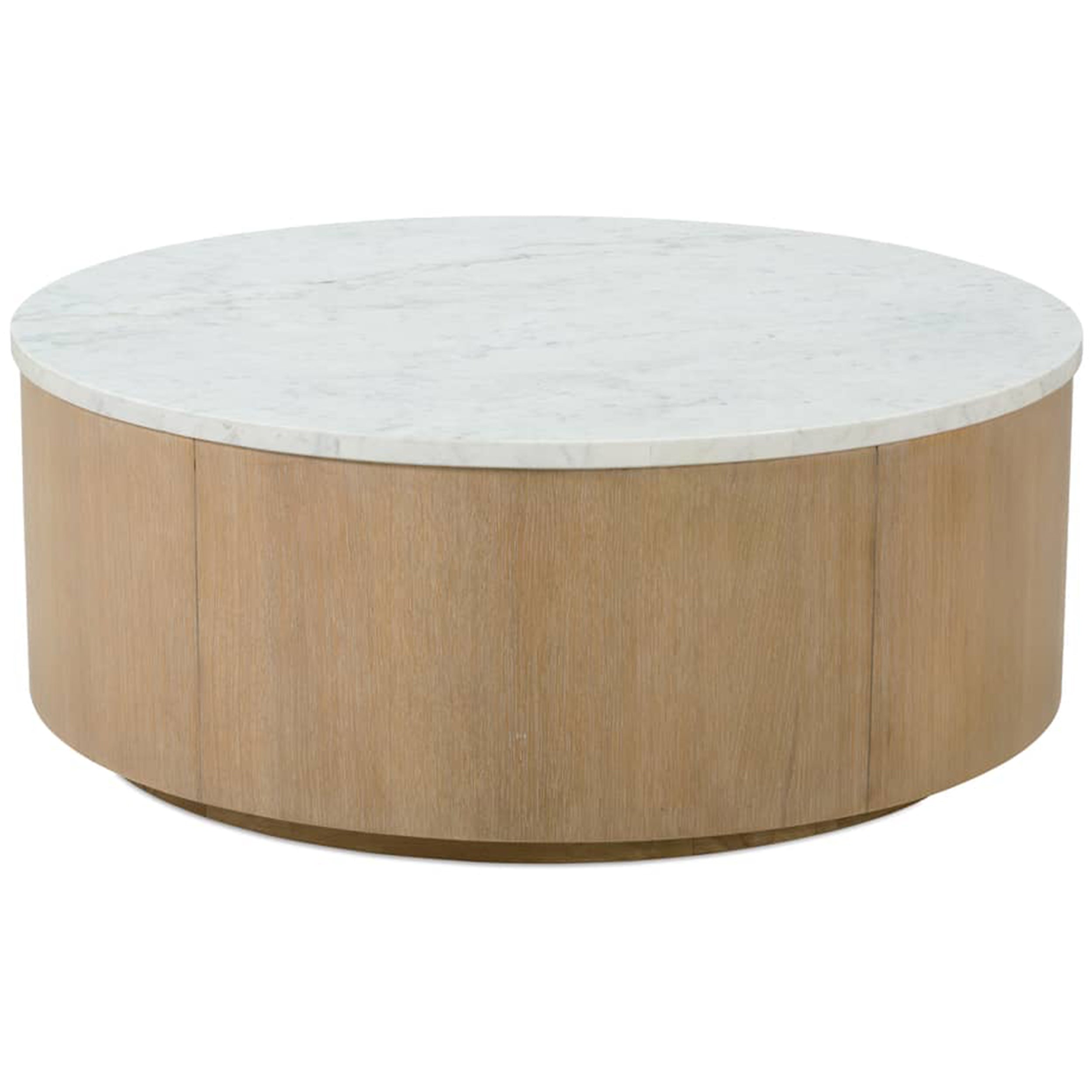 Delray Round Cocktail Table, Carrara