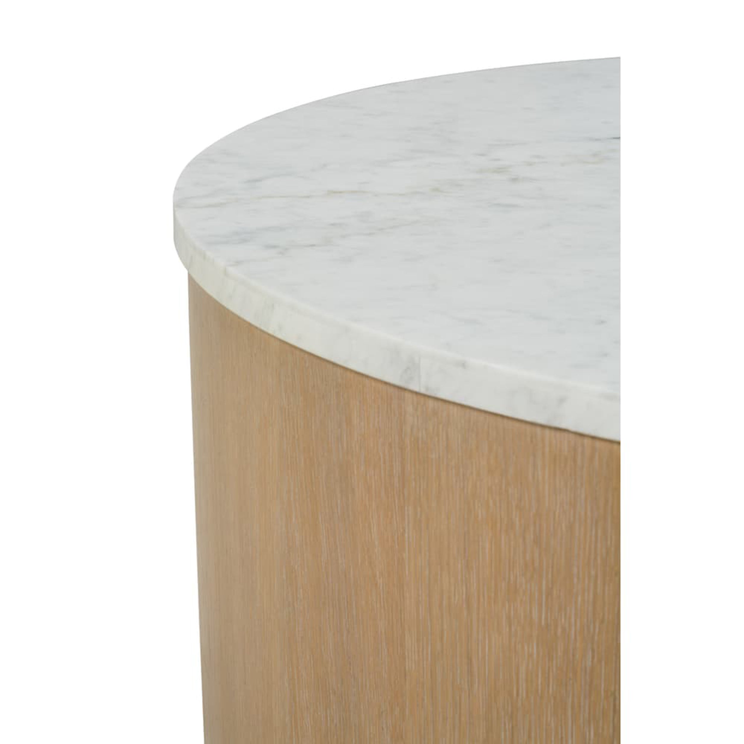 Delray Round Cocktail Table, Carrara