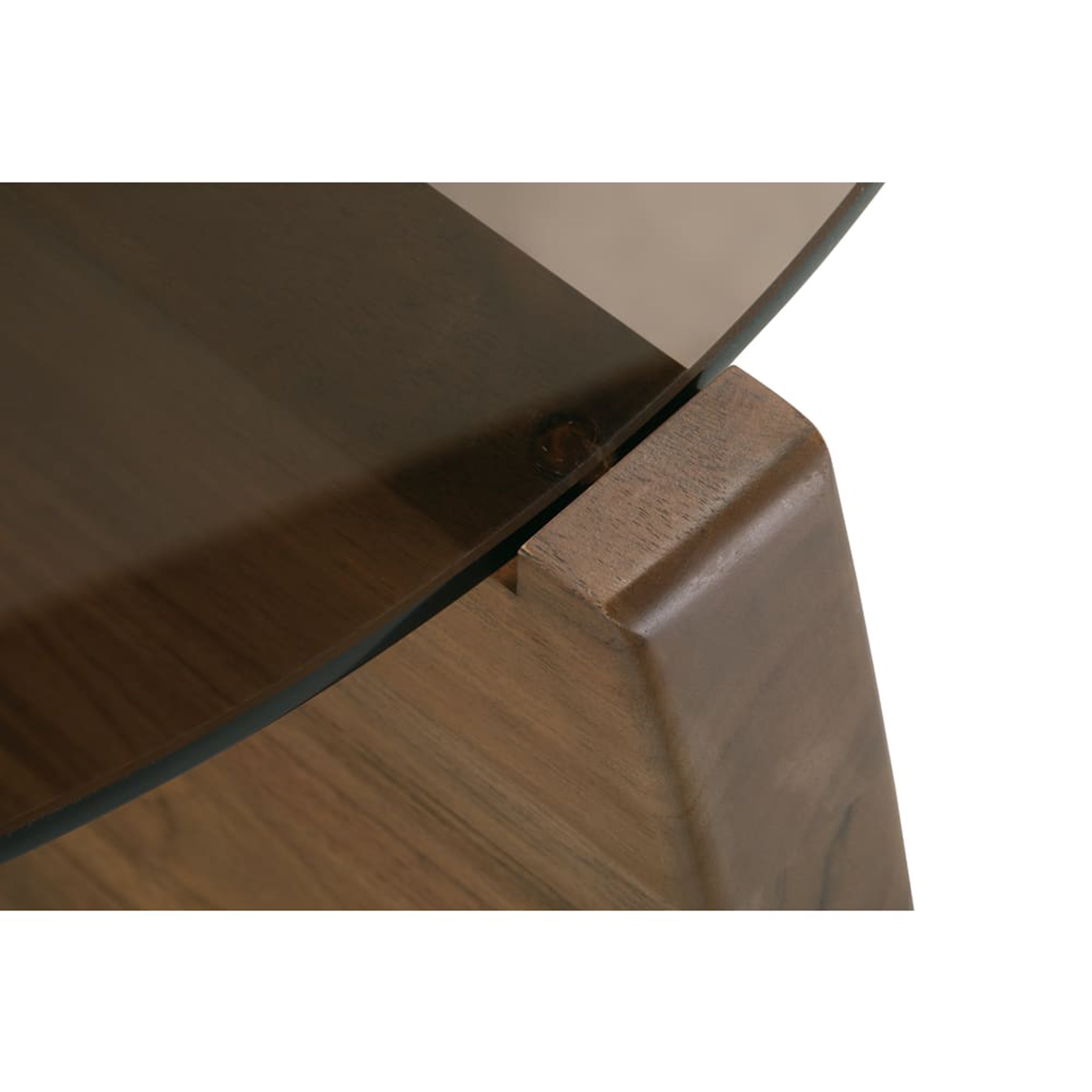 Nova Round Glass Cocktail Table, Caraway