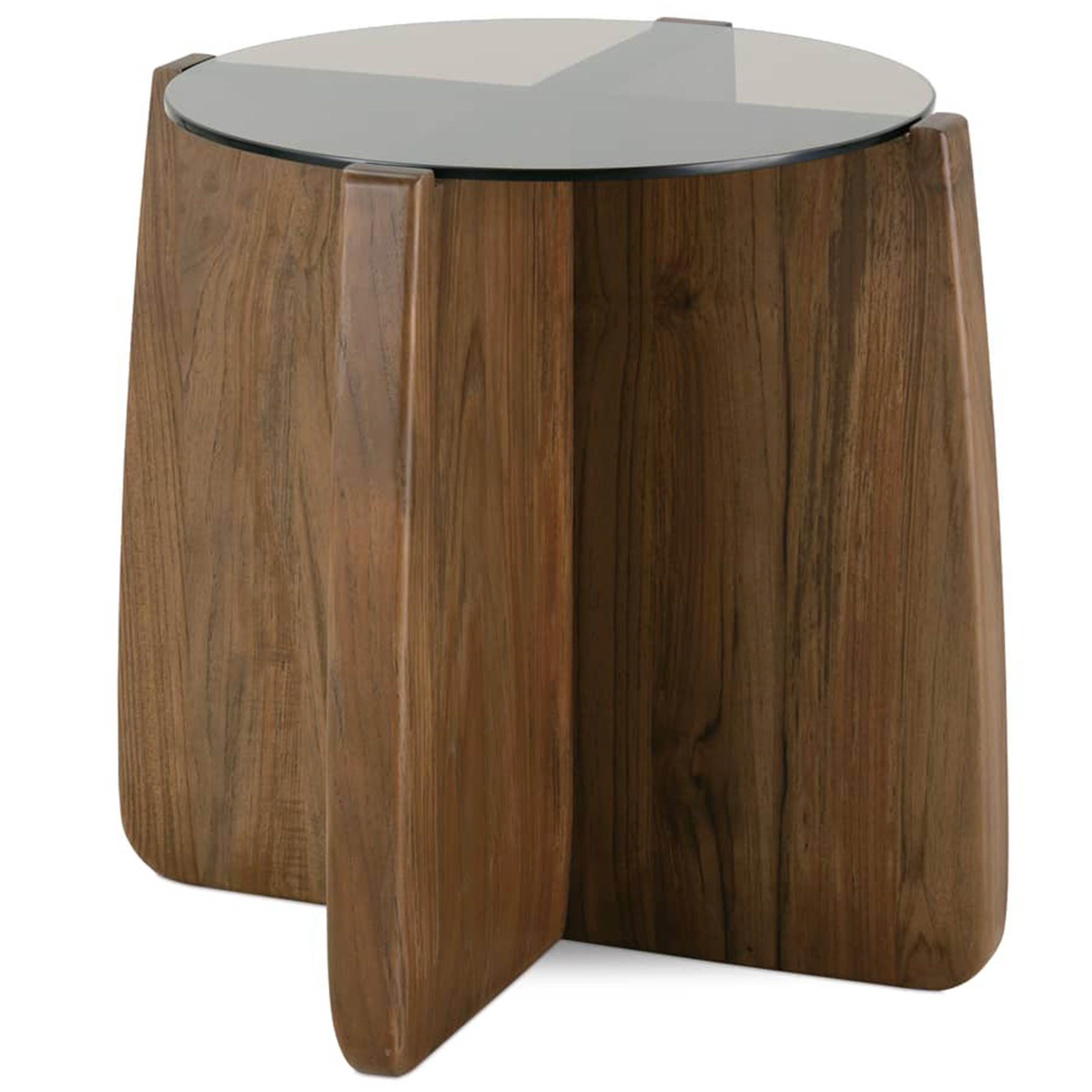 Nova Round End Table, Caraway