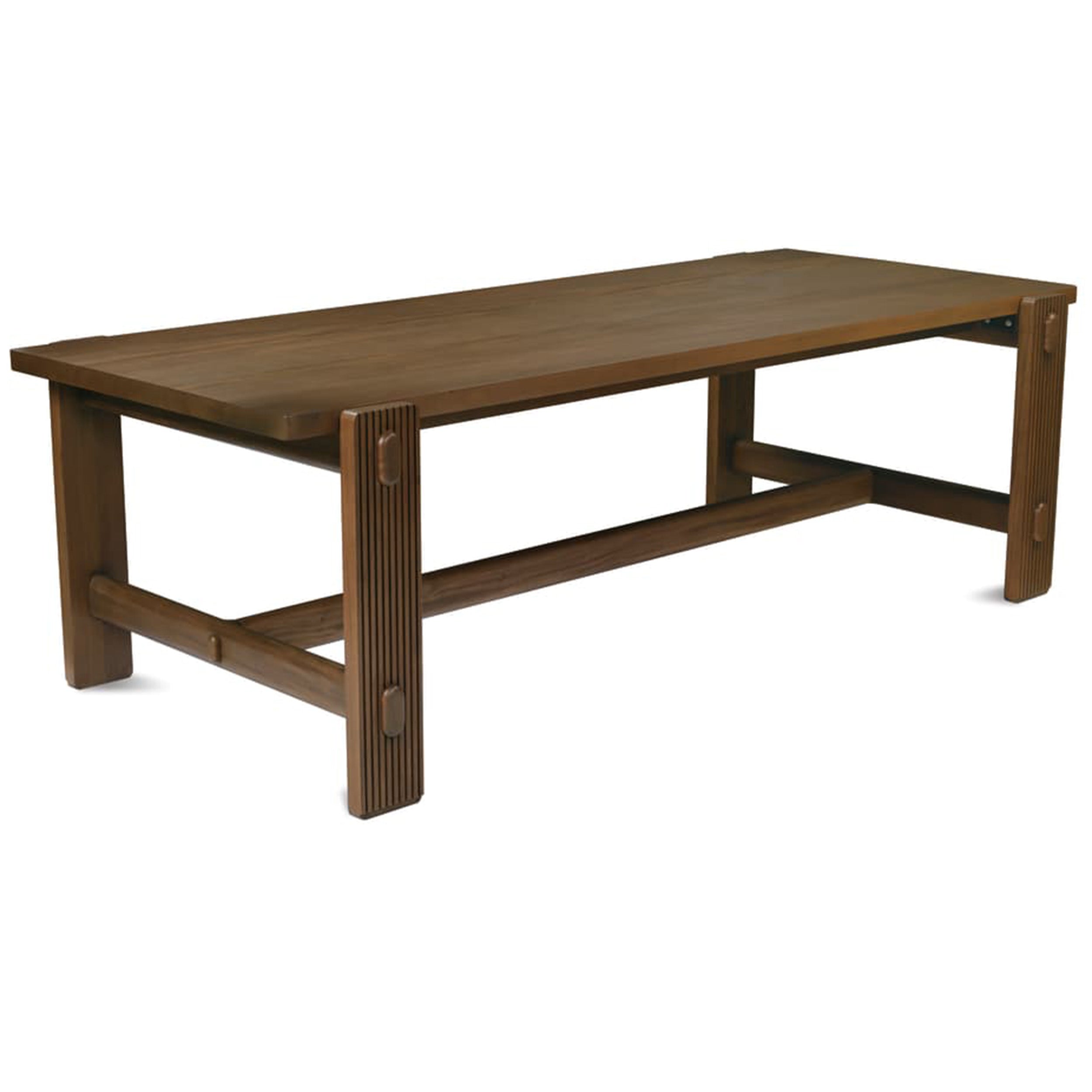 Kindred Rectangle Dining Table - Mahogany Top, Sesame