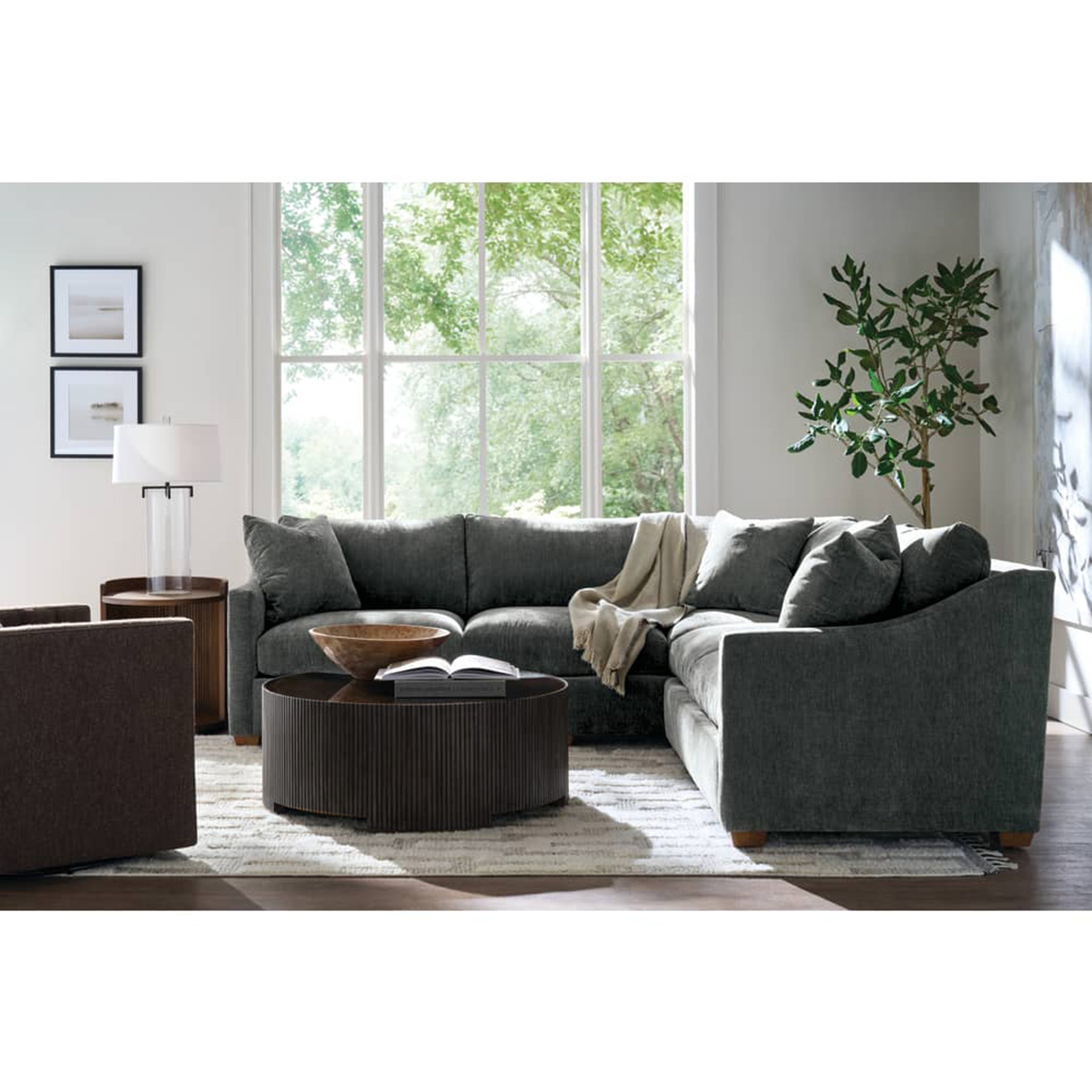 Kindred Alternate Round Cocktail Table, Godiva