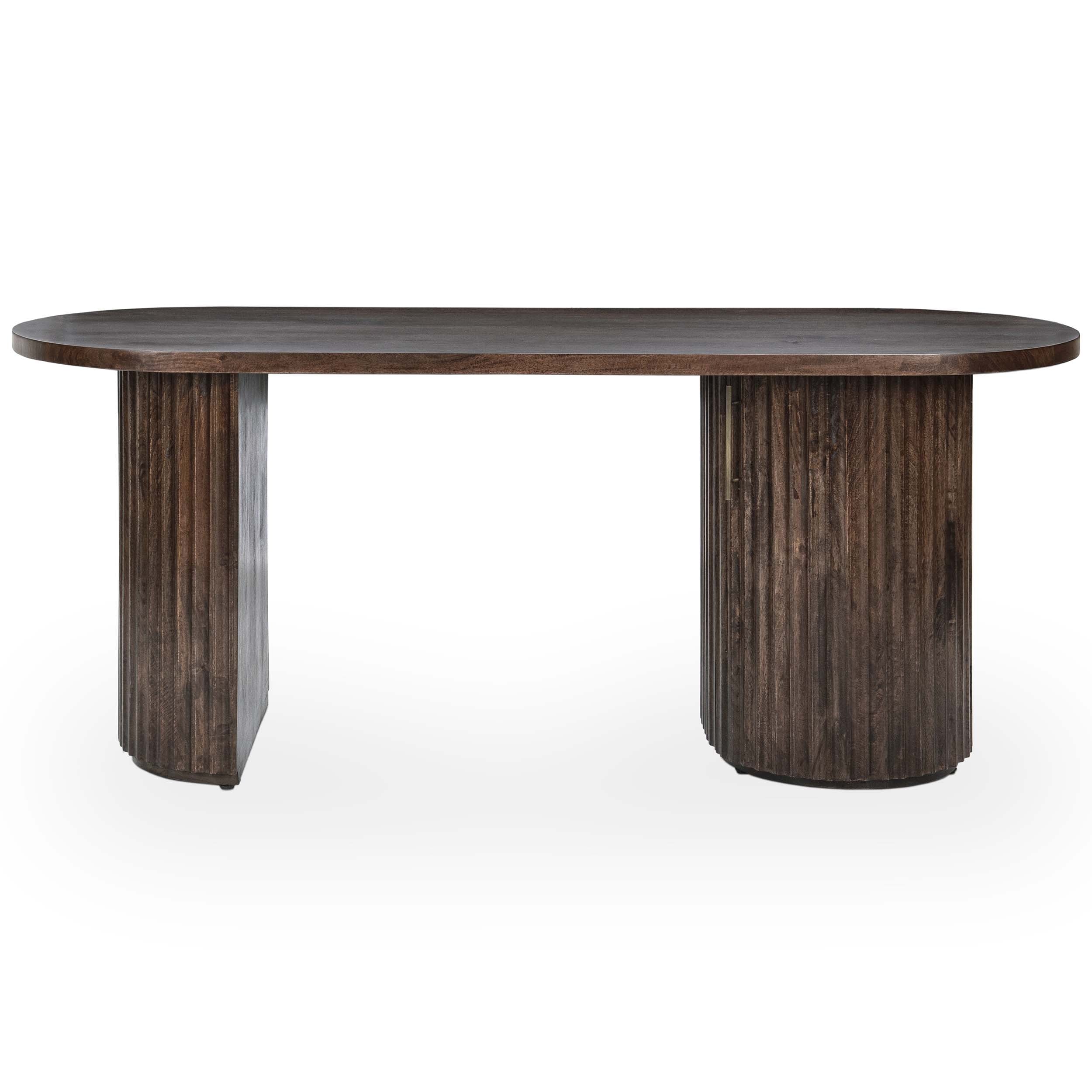 Redford Solid Wood Desk, Kona Brown