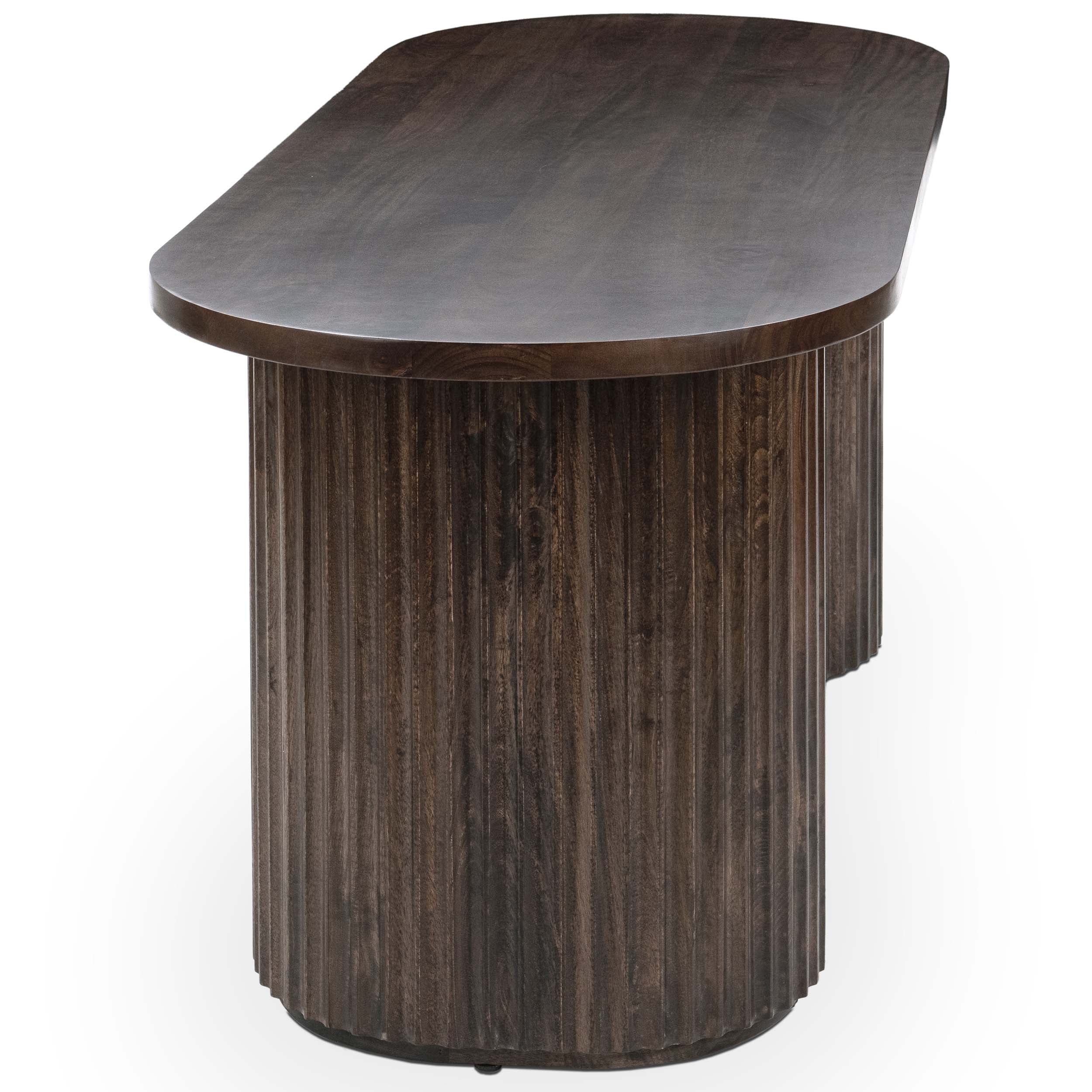 Redford Solid Wood Desk, Kona Brown