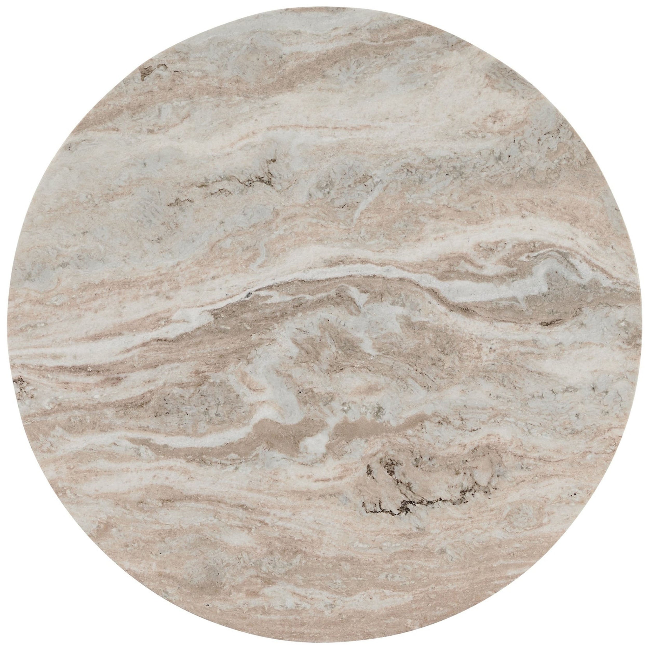 Reilly Round Coffee Table, Rusty Gray