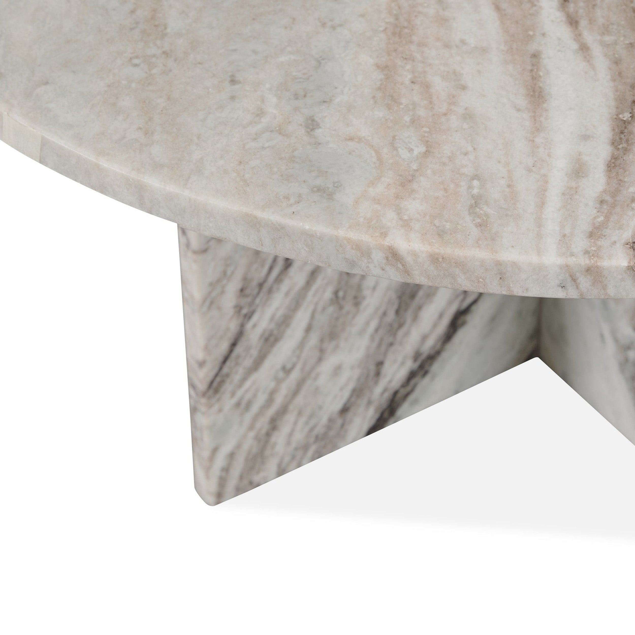 Reilly Round Coffee Table, Rusty Gray