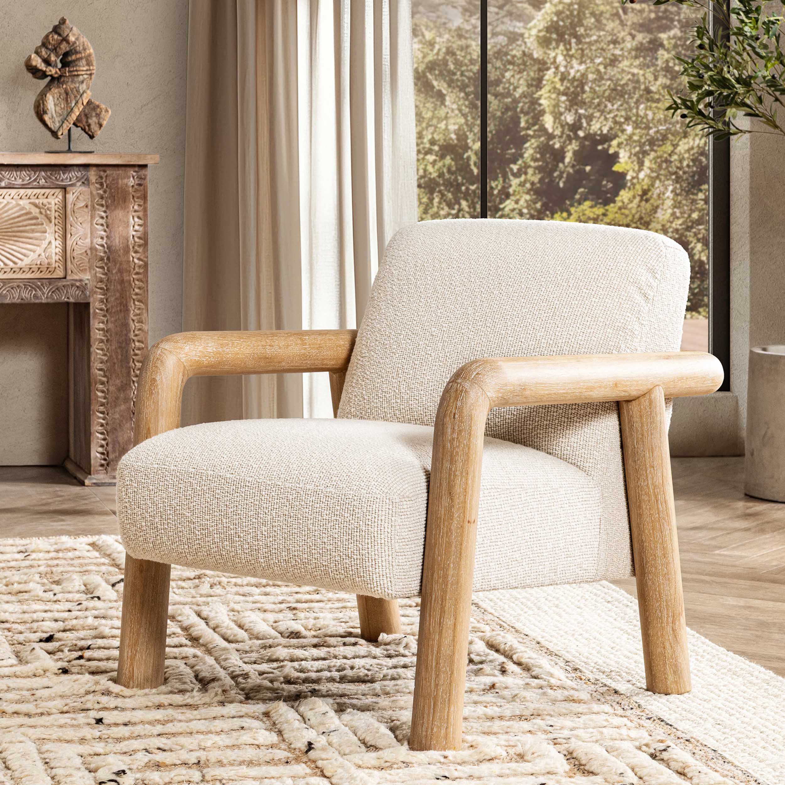 Reyna Accent Chair, Sand