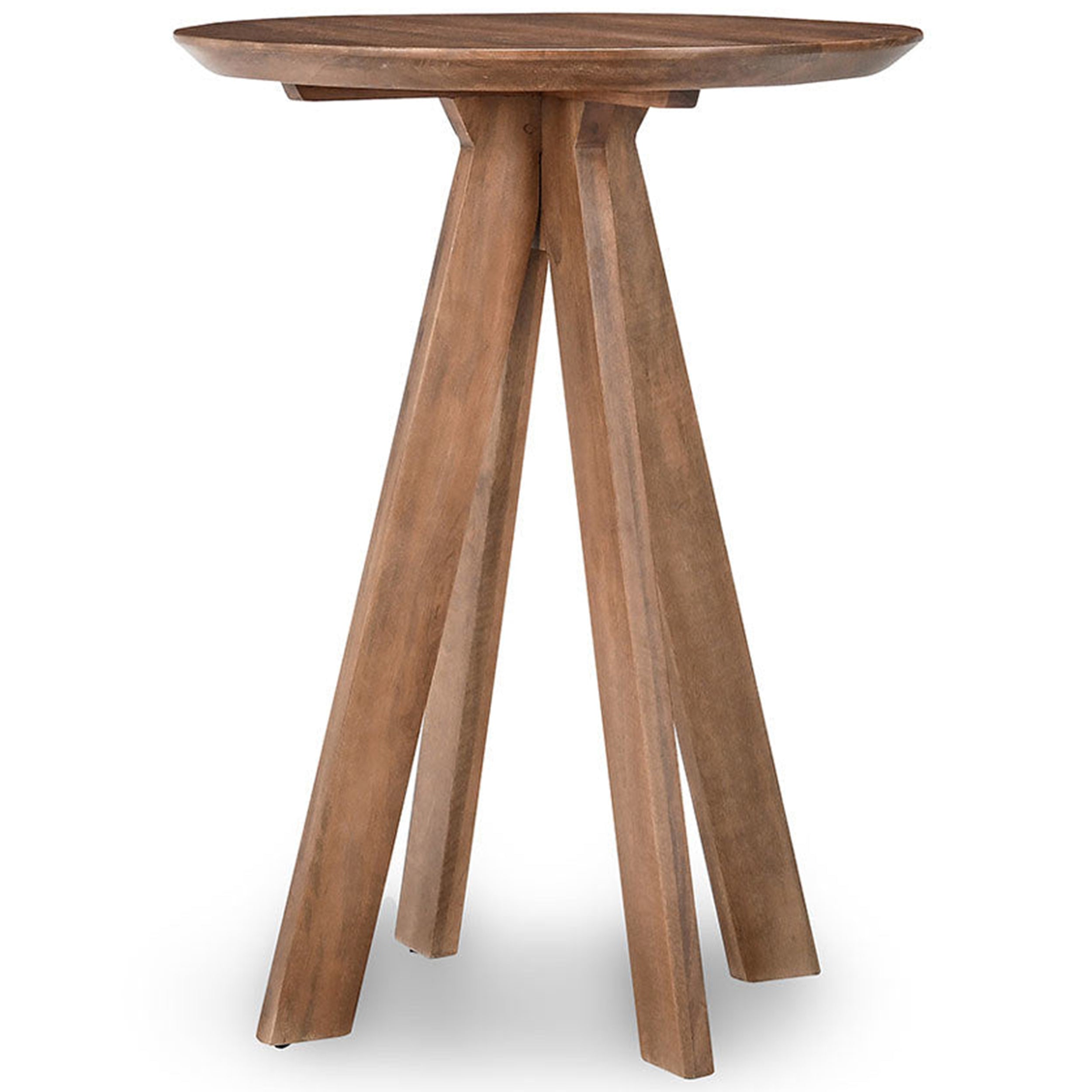 Rodrigo Round Bar Table, Hickory Brown