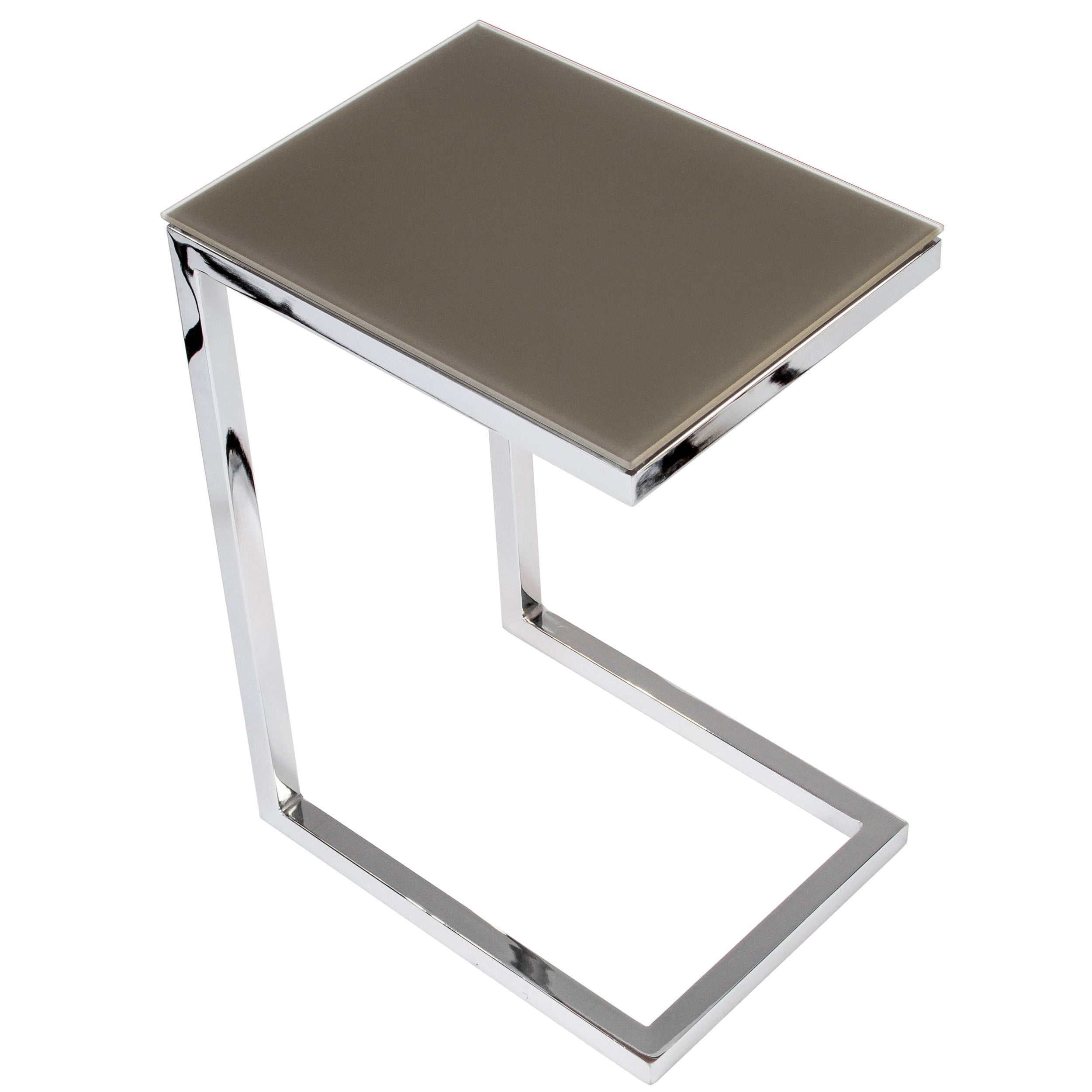 Safari Cee ST007-GPM24 Occasional Table, Grey Acid/Chrome