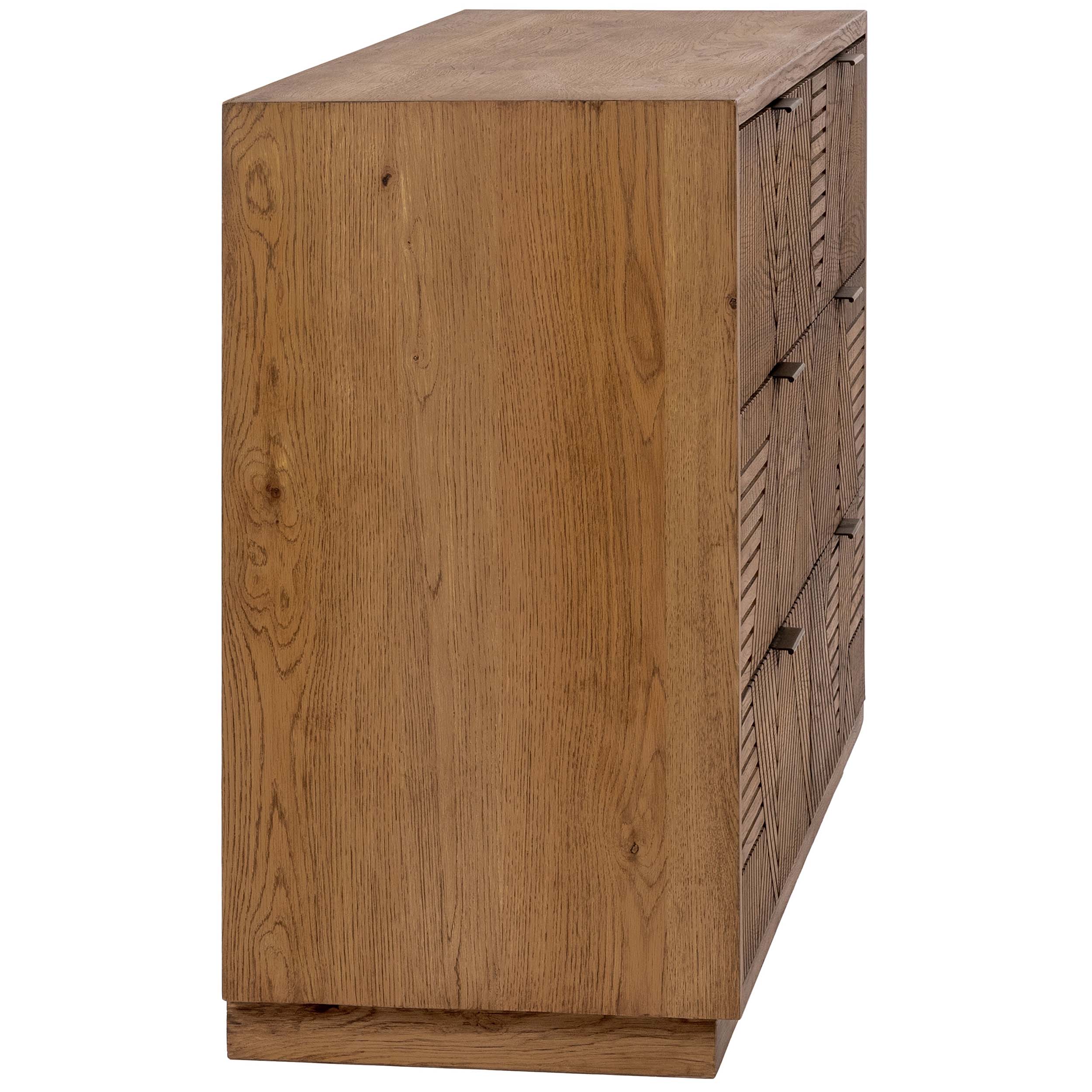 Santa Clara Solid Wood 6Dwr Dresser, Caramel Brown