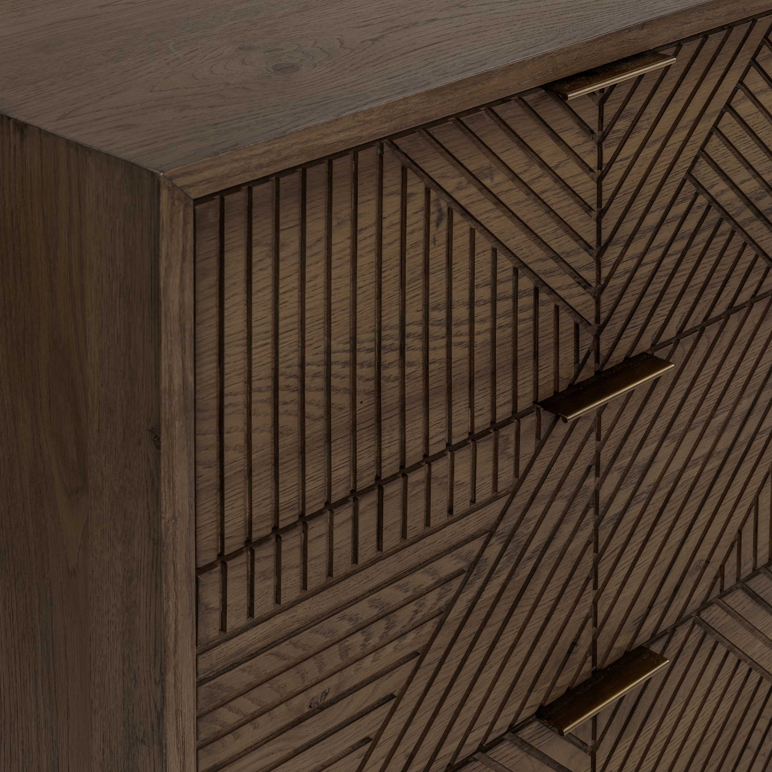 Santa Clara Solid Wood 6Dwr Dresser, Toasted Brown