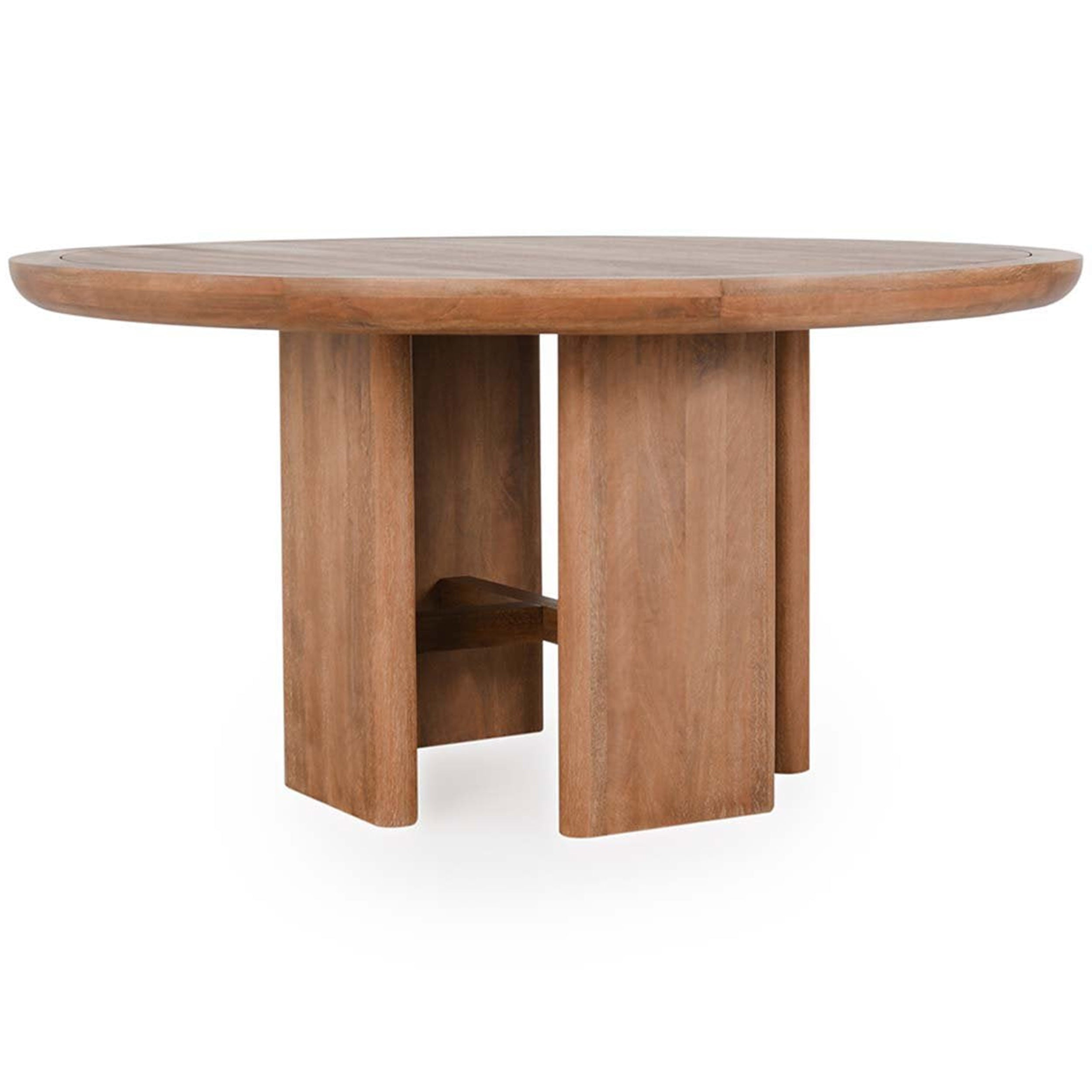 Selena Round Dining Table, Hickory Brown