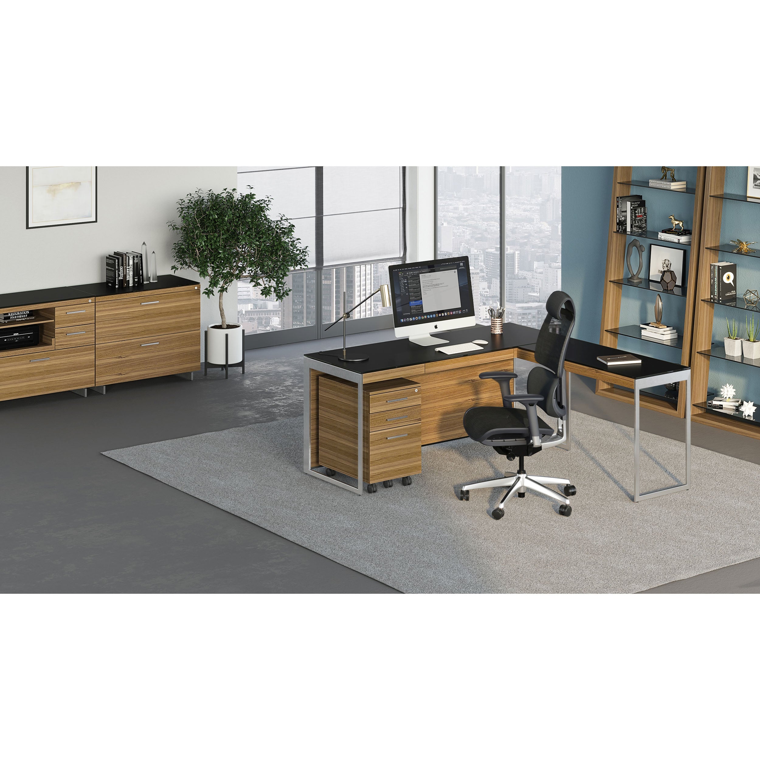 Sequel 20 6101, Natural Walnut/Satin Nickel