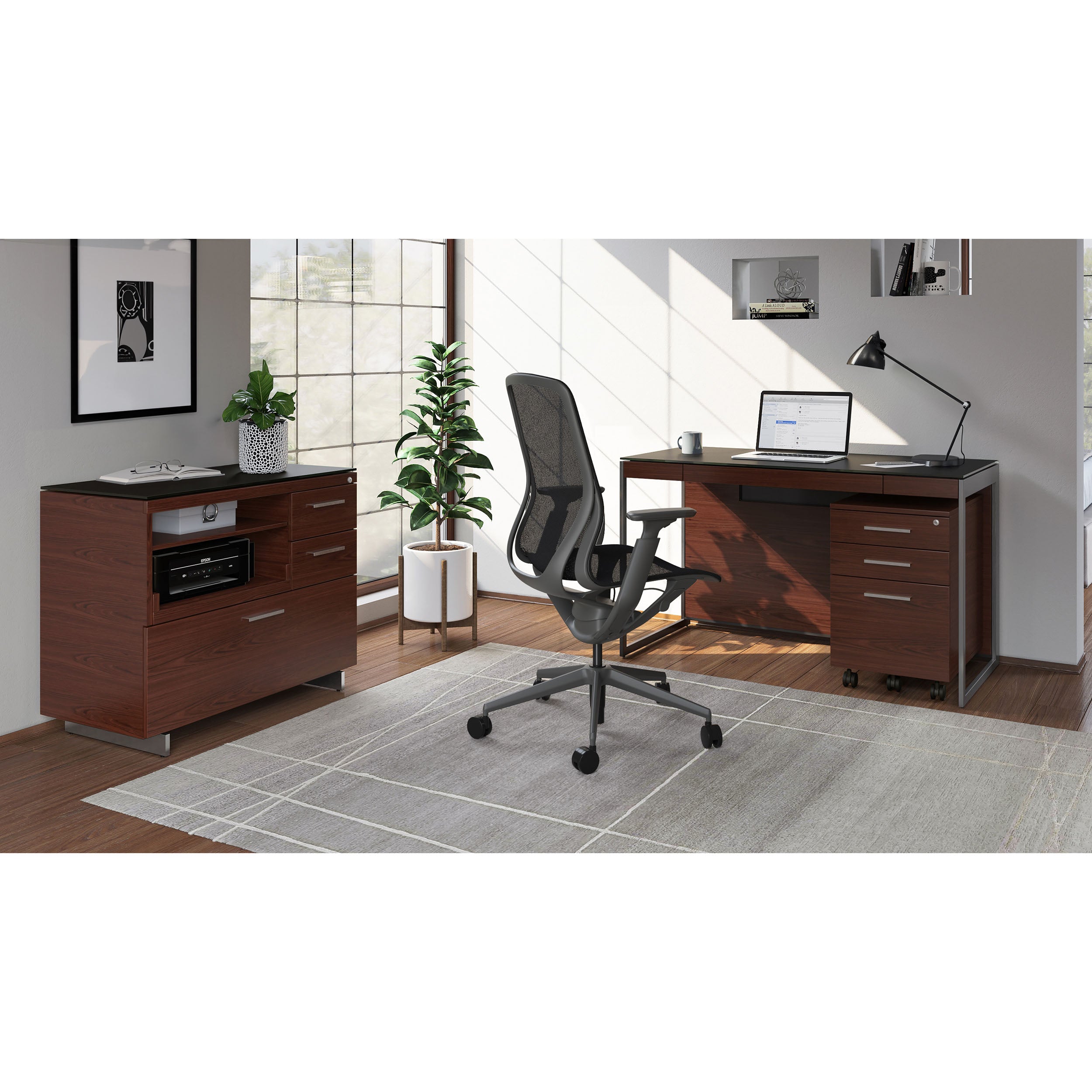 Sequel 20 6103, Chocolate Stained Walnut/Satin Nickel