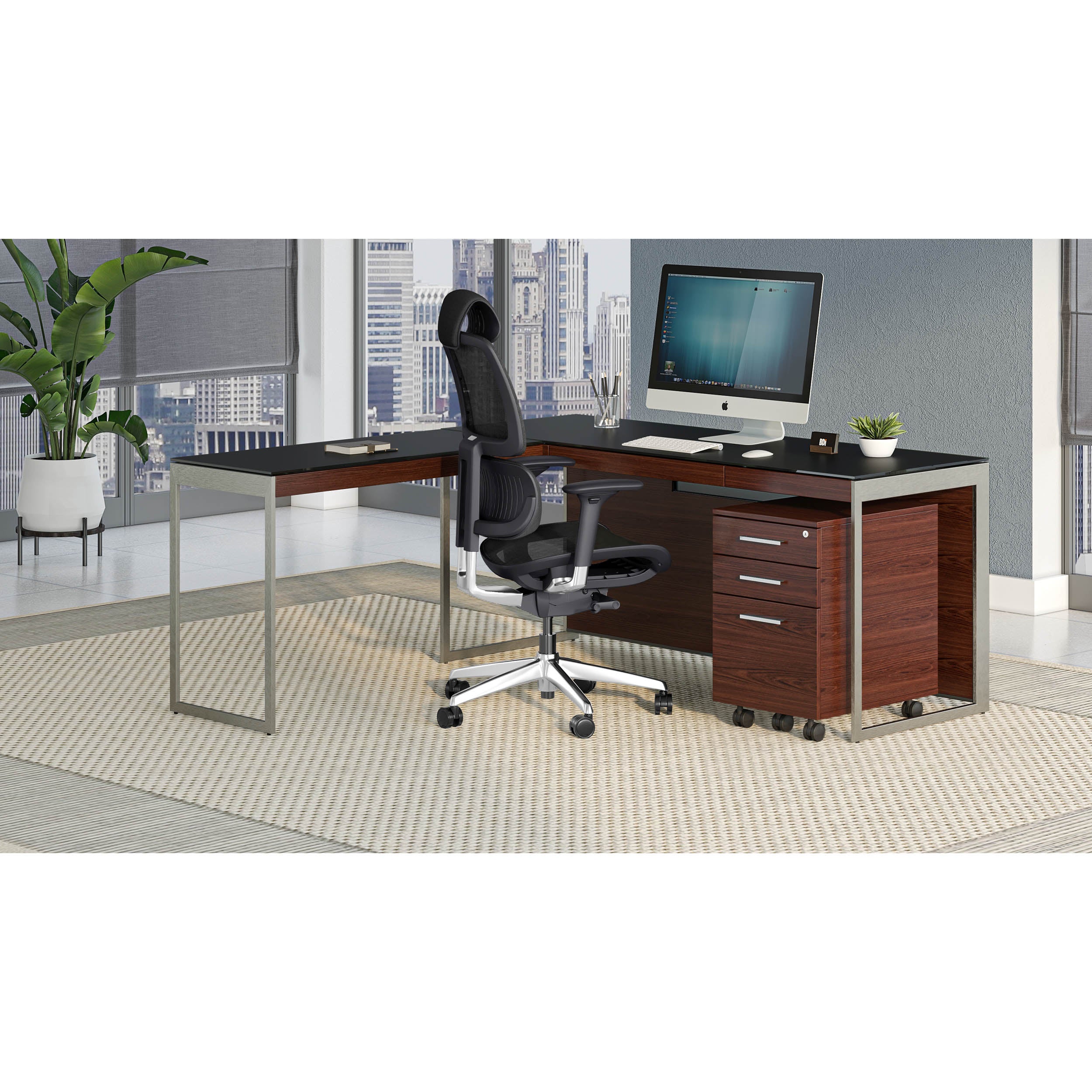 Sequel 20 6112, Chocolate Stained Walnut/Satin Nickel