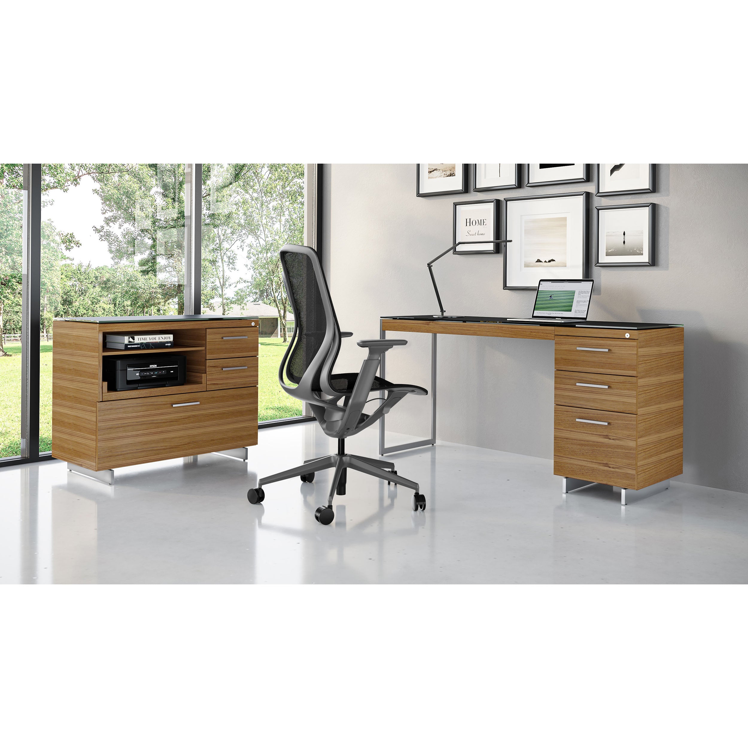 Sequel 20 6114, Natural Walnut/Satin Nickel