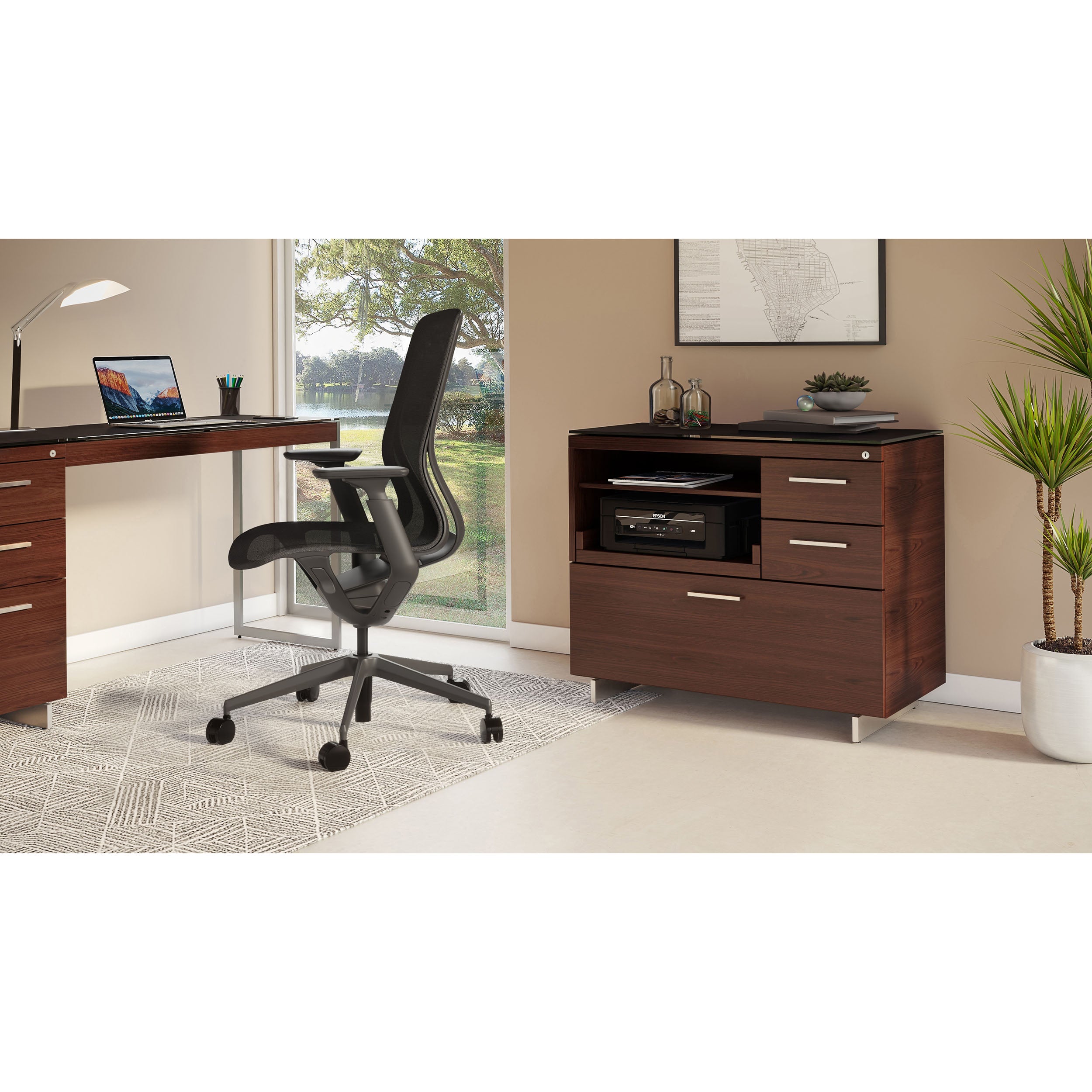 Sequel 20 6117, Chocolate Stained Walnut/Satin Nickel