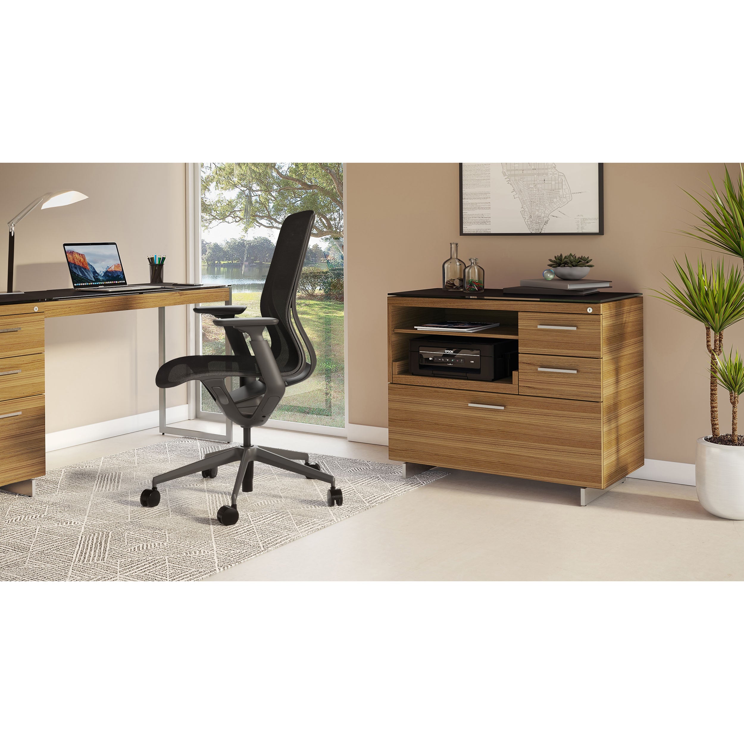 Sequel 20 6117, Natural Walnut/Satin Nickel