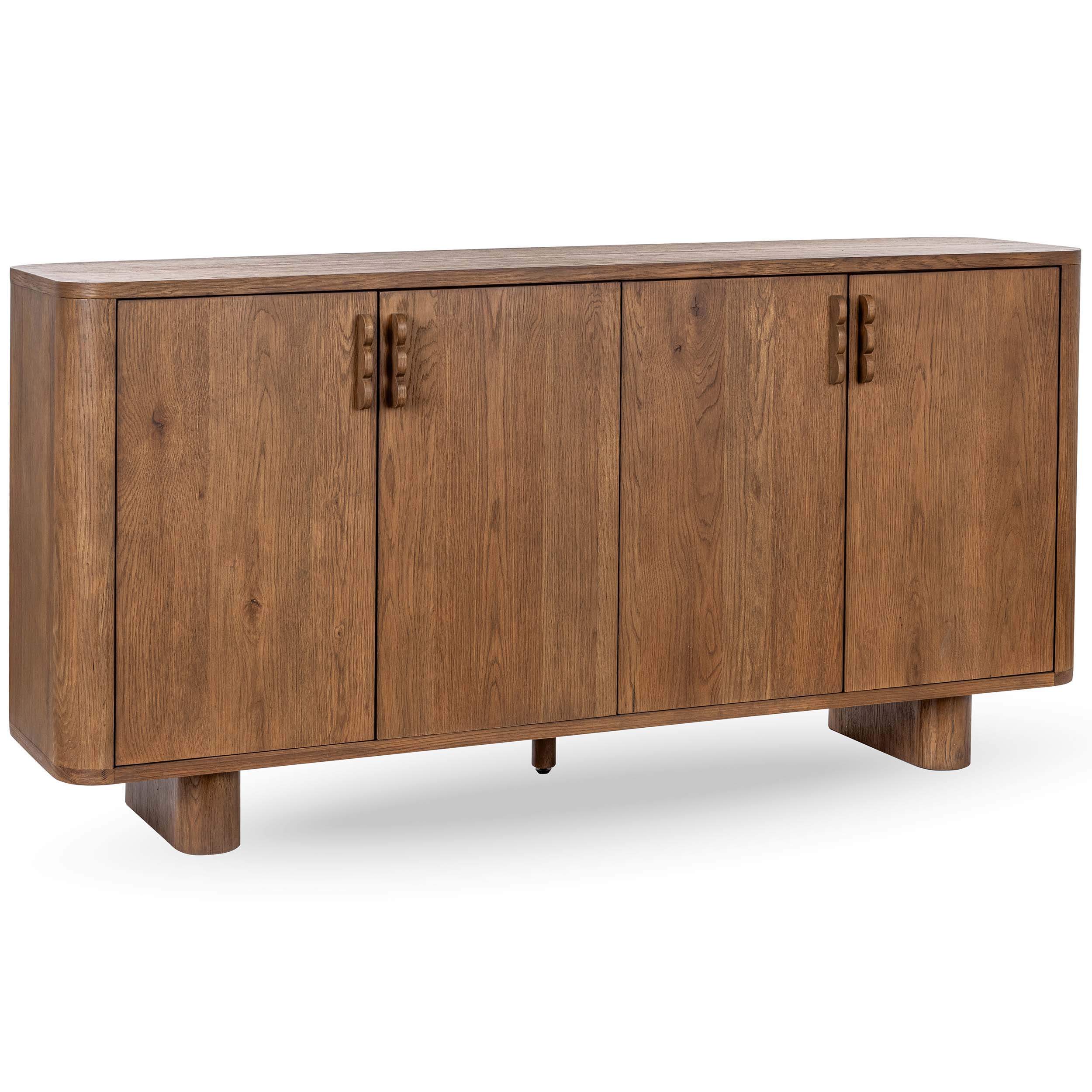 Tacoma Solid Wood 4Dr Buffet, Tawny Brown