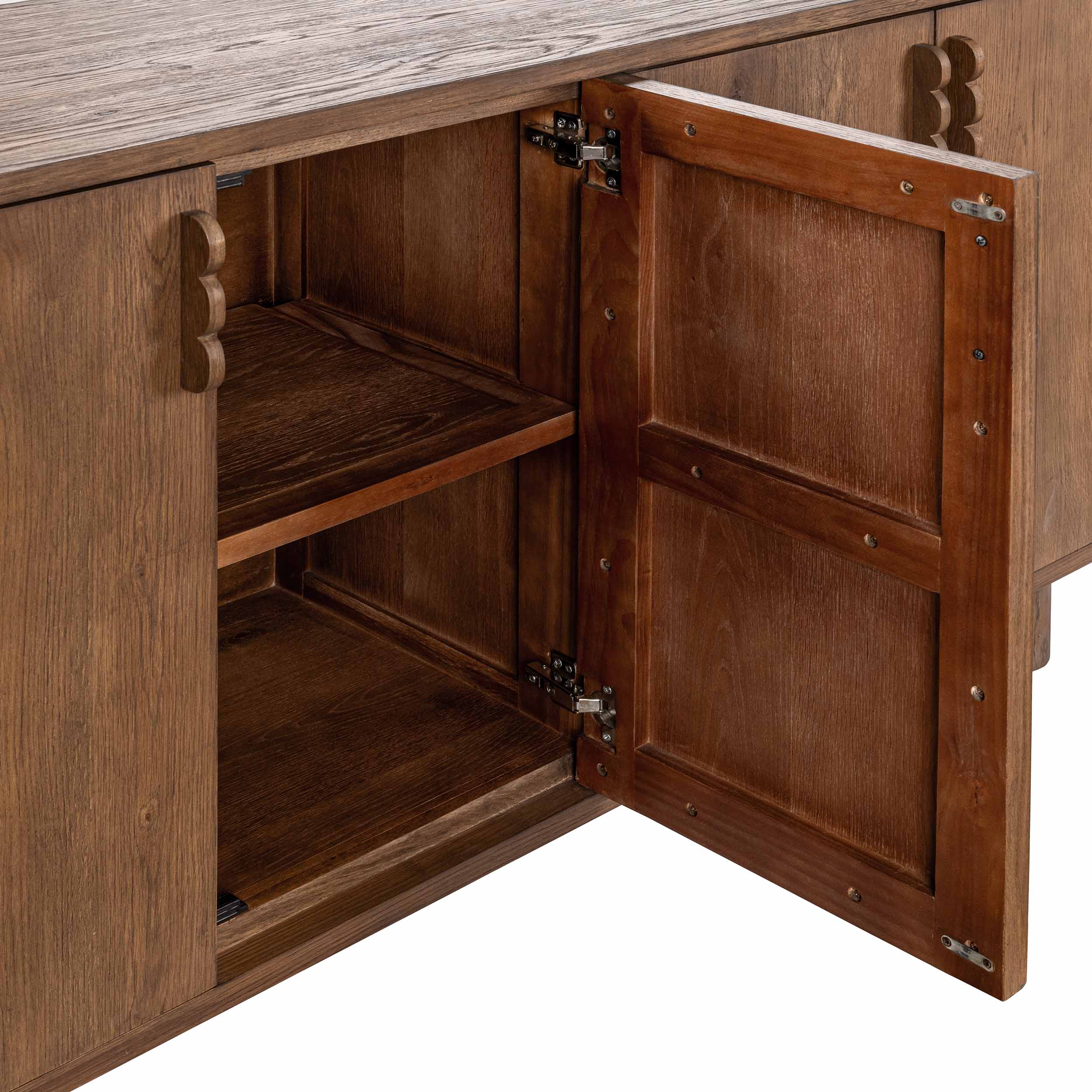 Tacoma Solid Wood 4Dr Buffet, Tawny Brown
