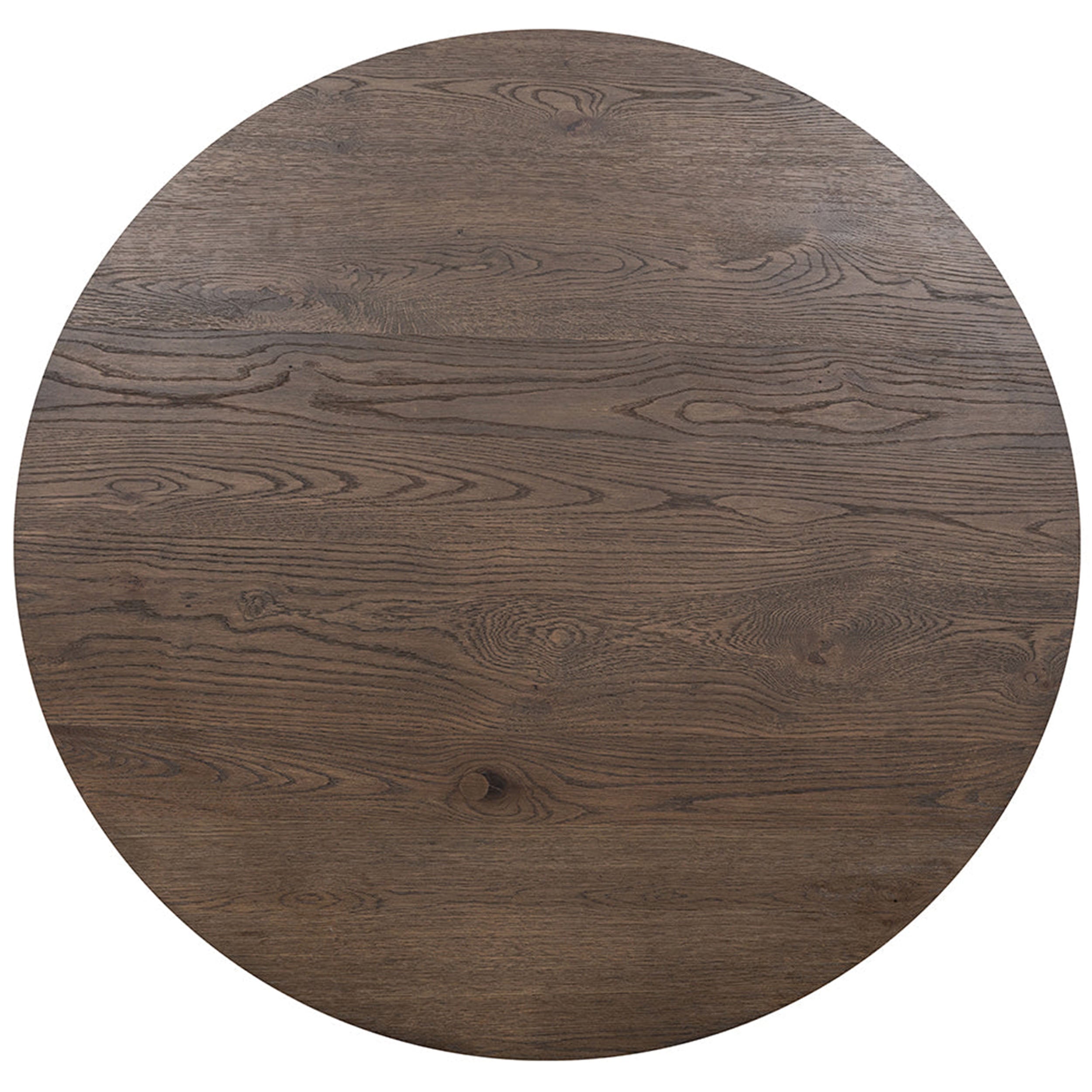 Tiber Round Coffee Table, Toasted Brown