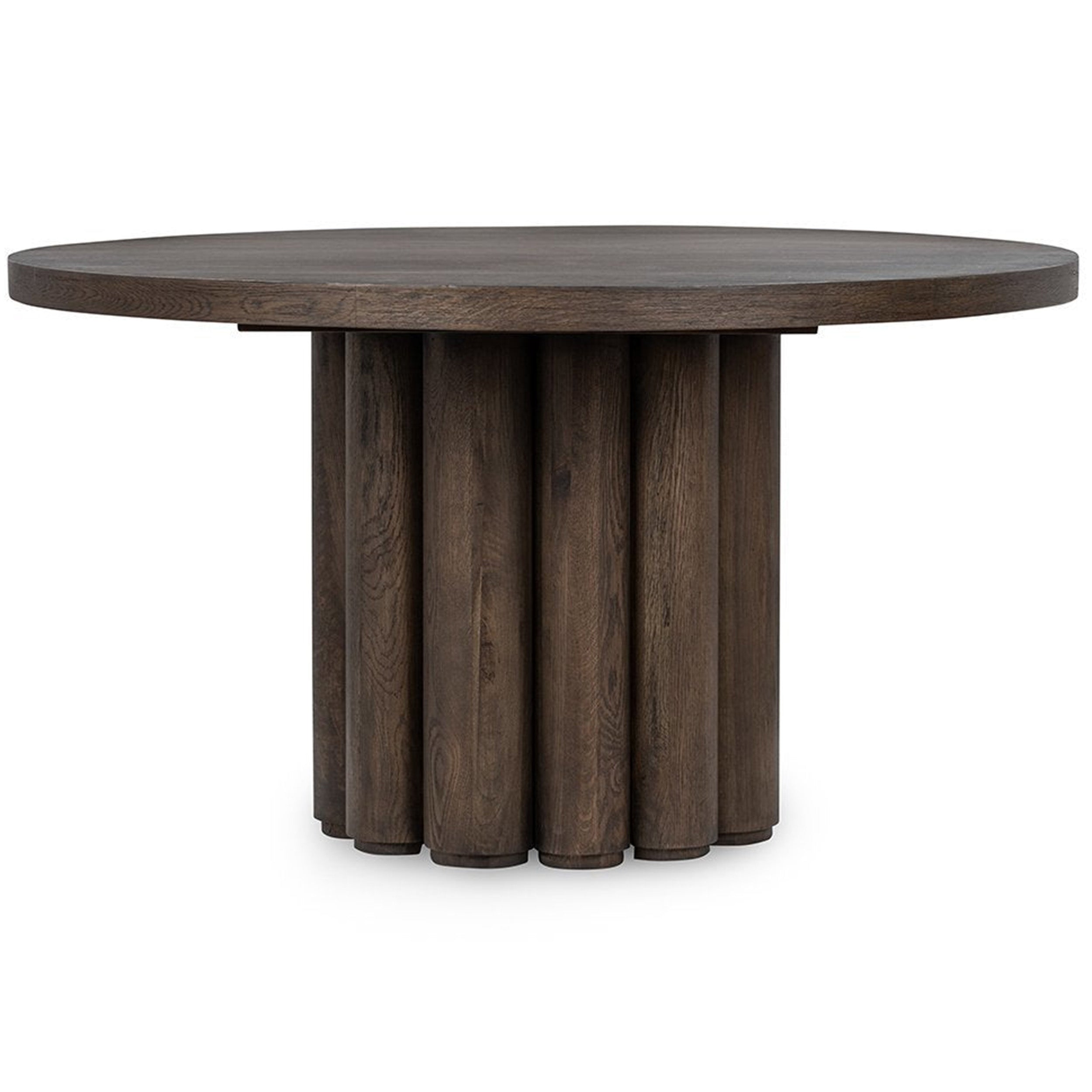 Tiber Solid Wood Dining Table, Toasted Brown