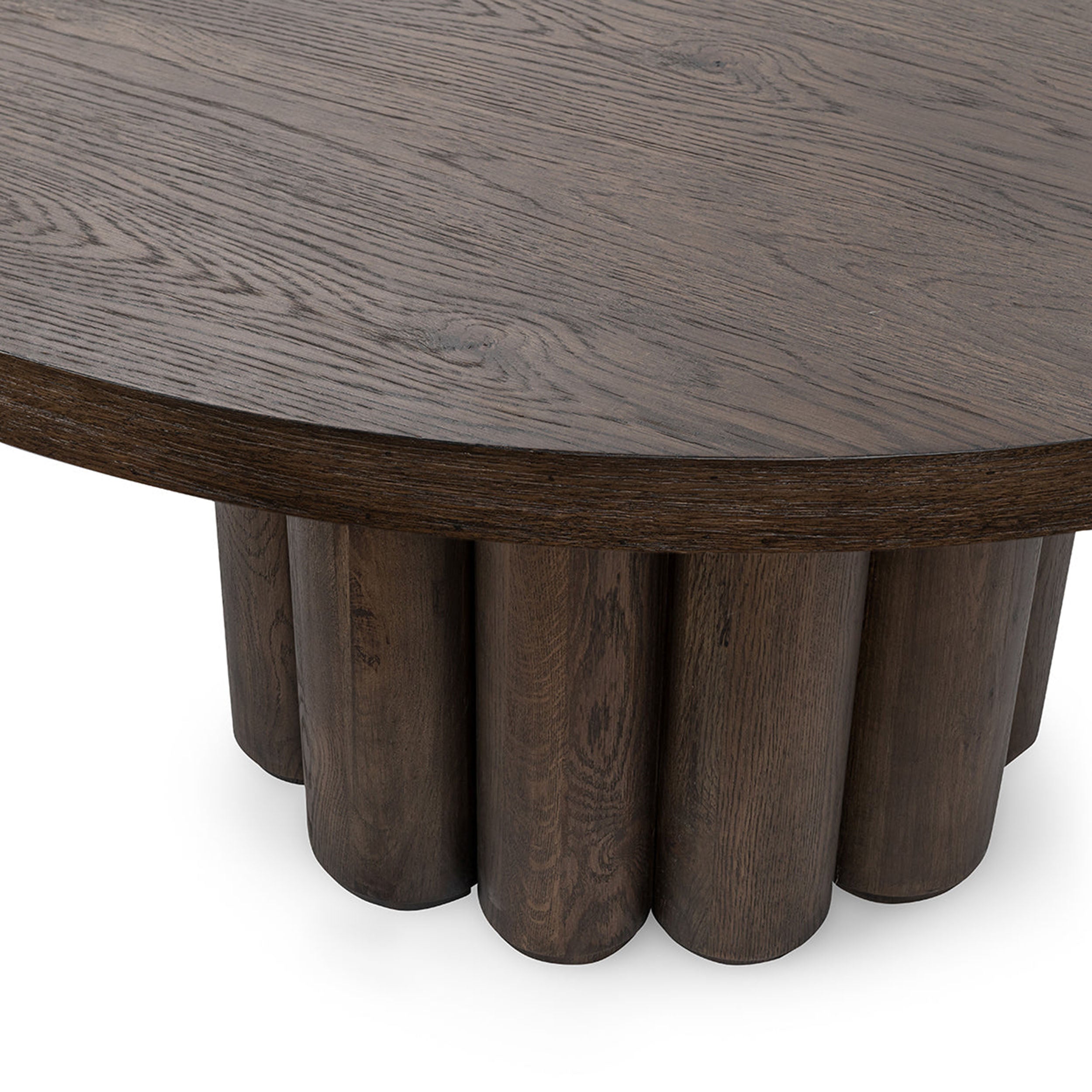 Tiber Solid Wood Dining Table, Toasted Brown