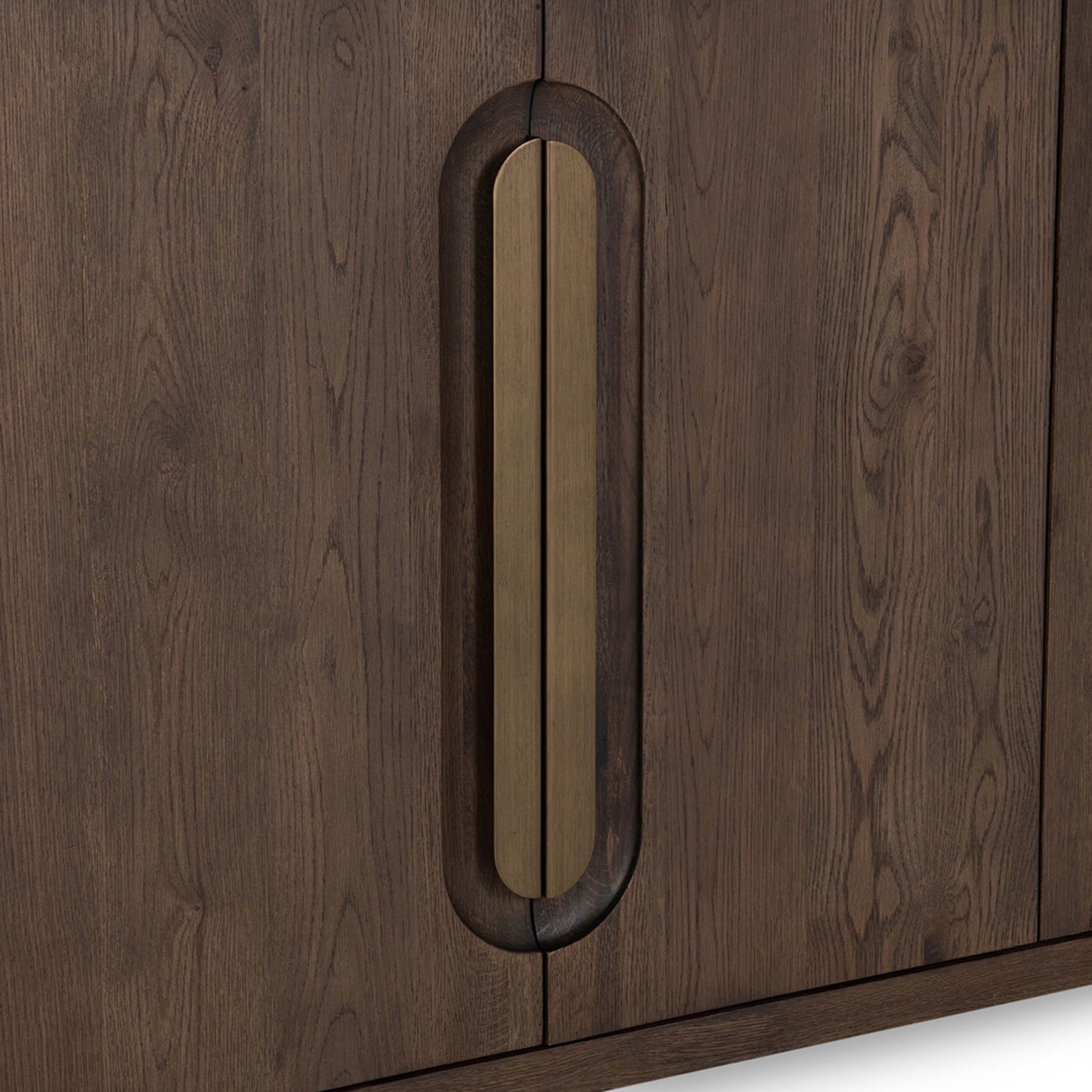 Tiber Solid Wood 4Dr Buffet, Toasted Brown