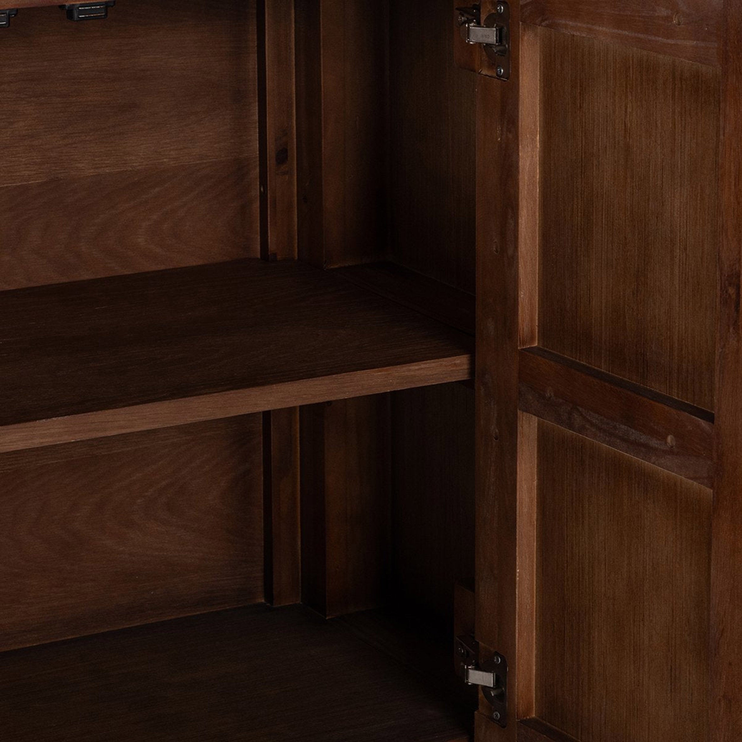 Tiber Solid Wood 4Dr Buffet, Toasted Brown