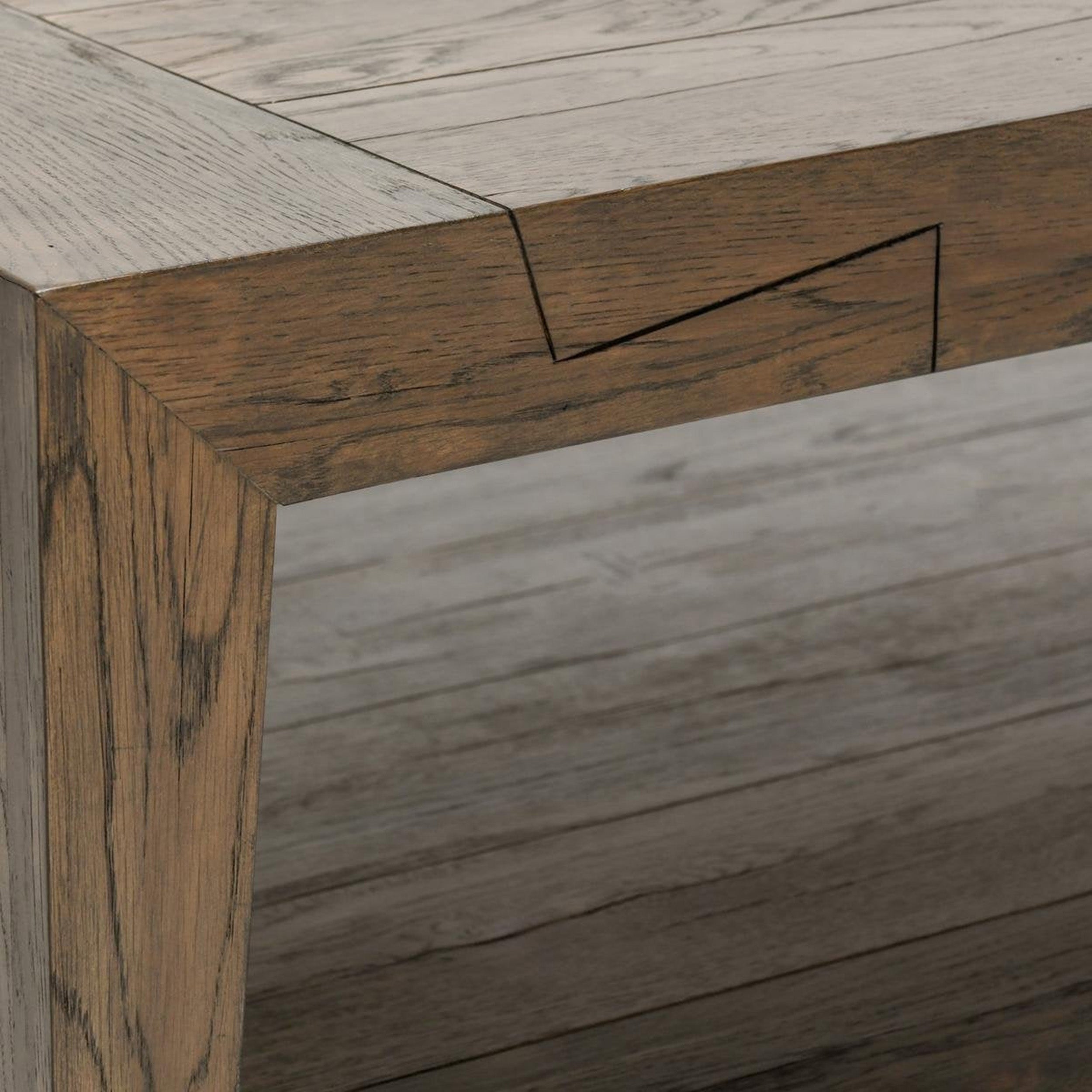 Troy Coffee Table, Suede Brown