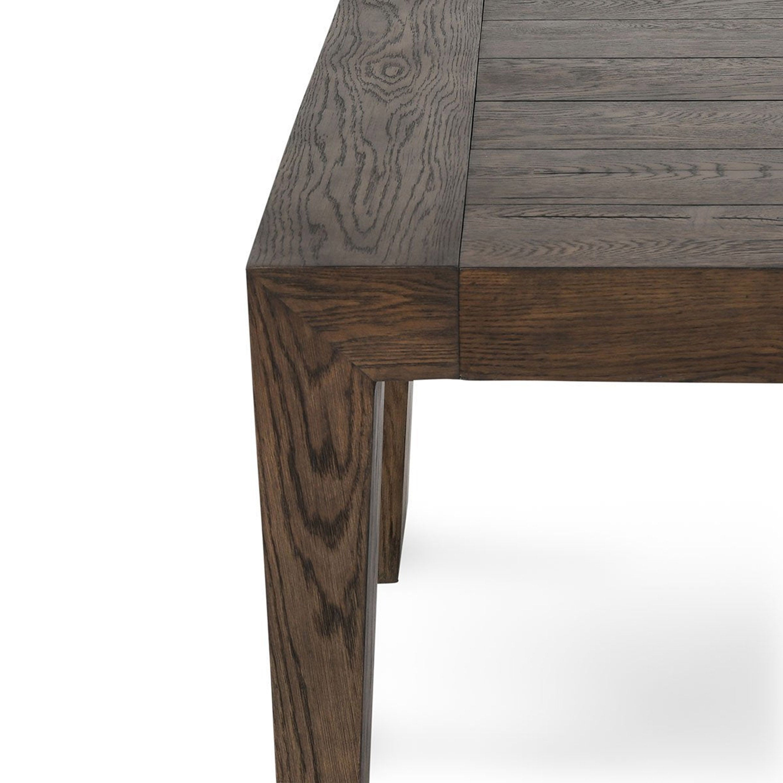 Troy Dining Table, Suede Brown