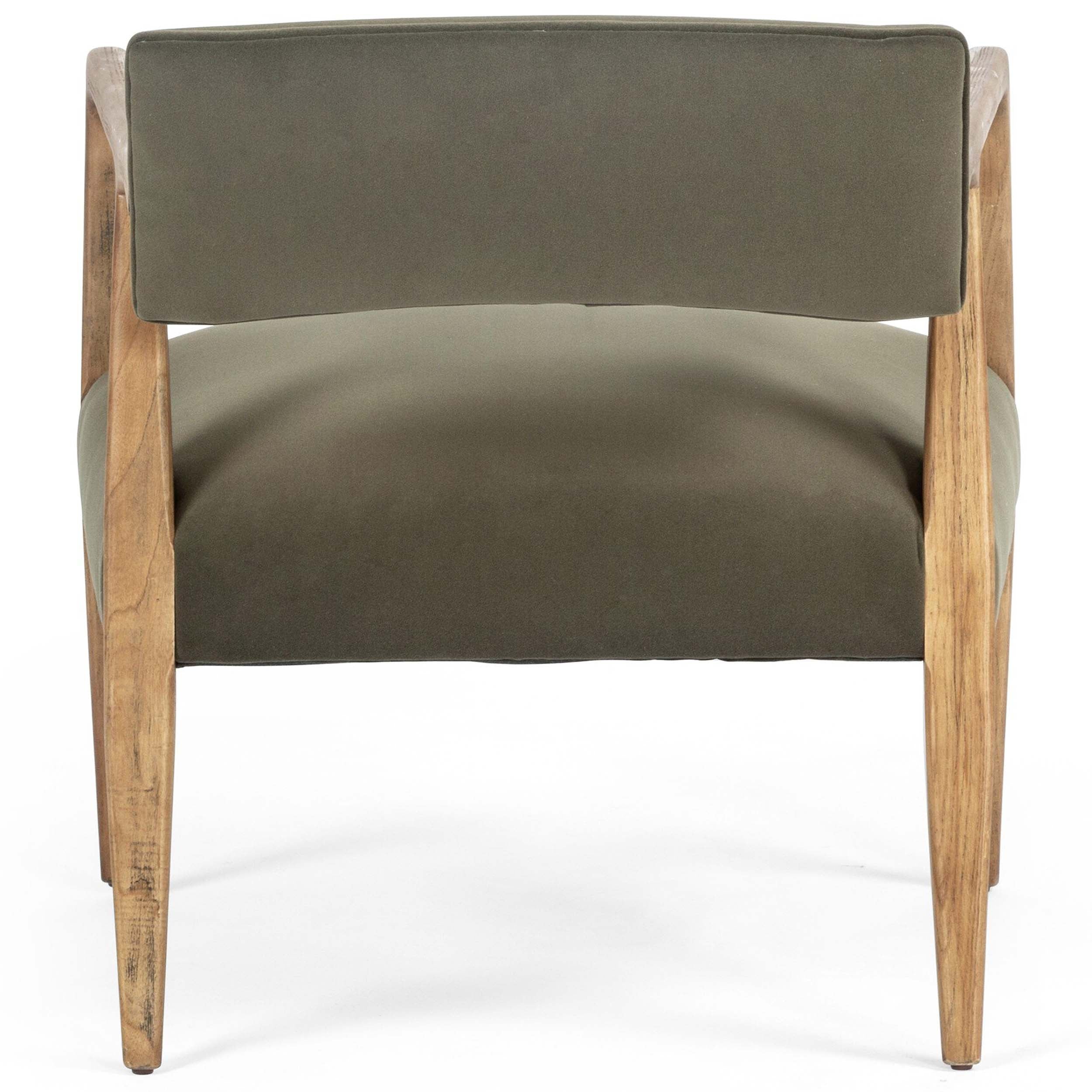 Tyler Armchair, Modern Velvet Loden