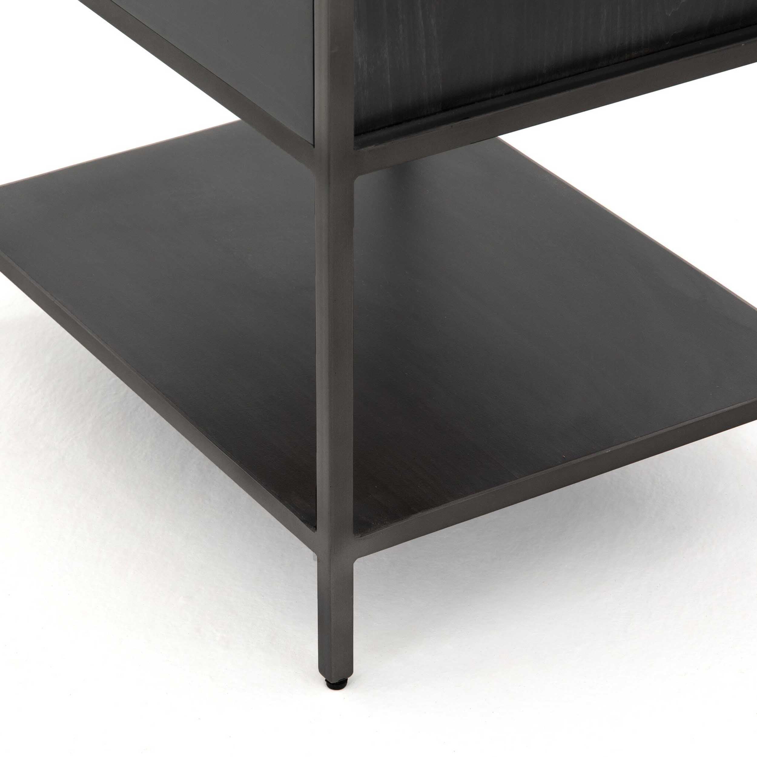 Trey Bookshelf, Natural Iron/Black Wash Poplar