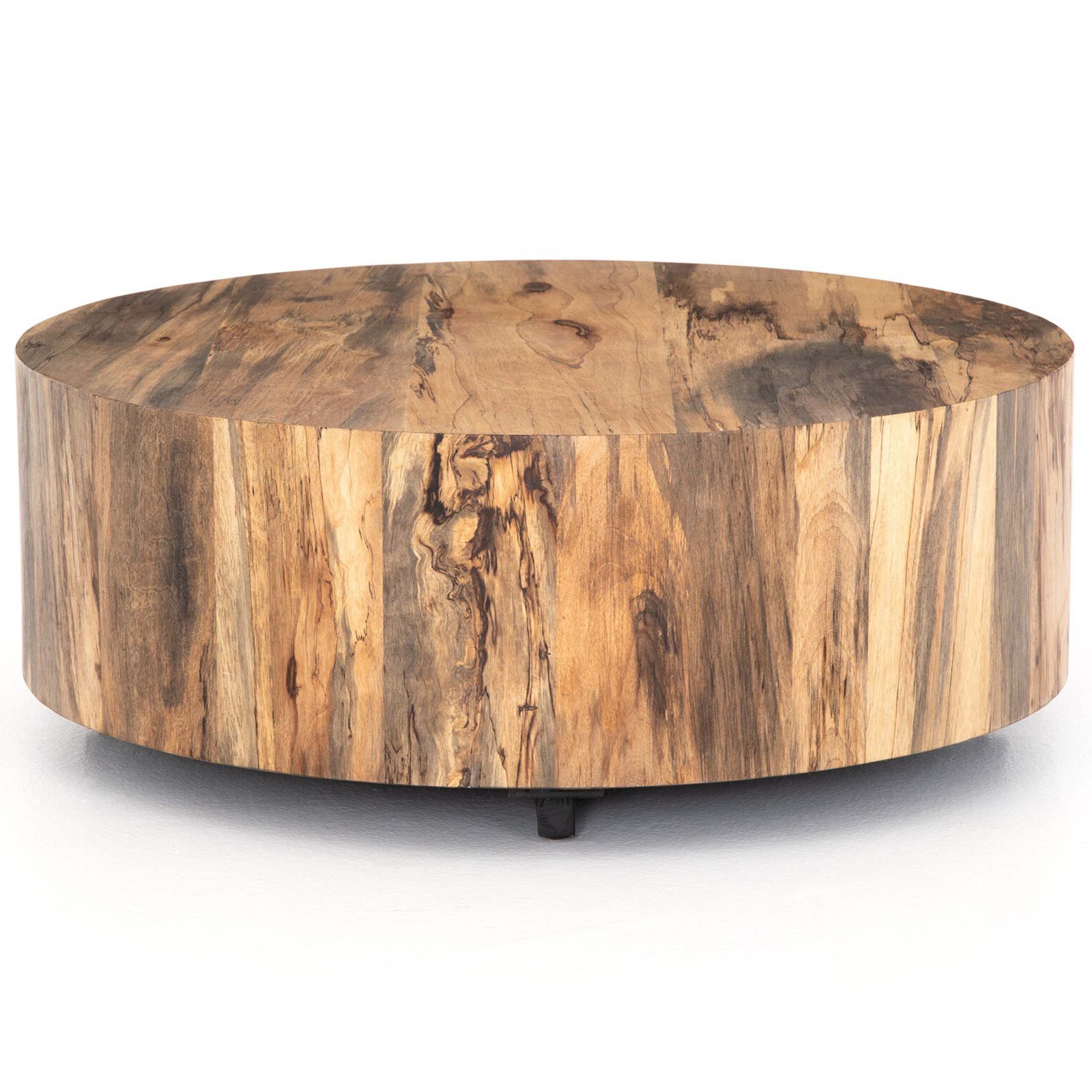 Hudson Round Coffee Table, Spalted Primavera