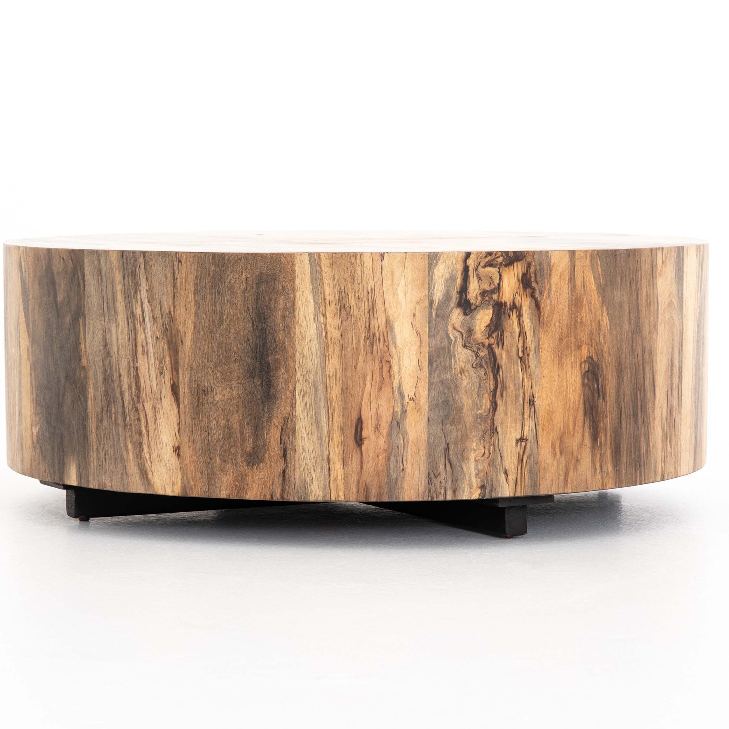 Hudson Round Coffee Table, Spalted Primavera