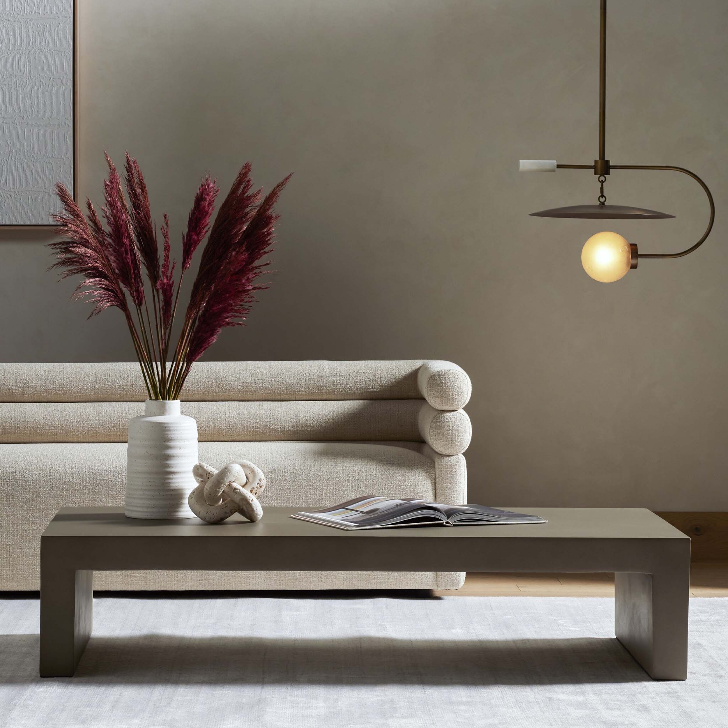 Parish Coffee Table, Grey Concrete