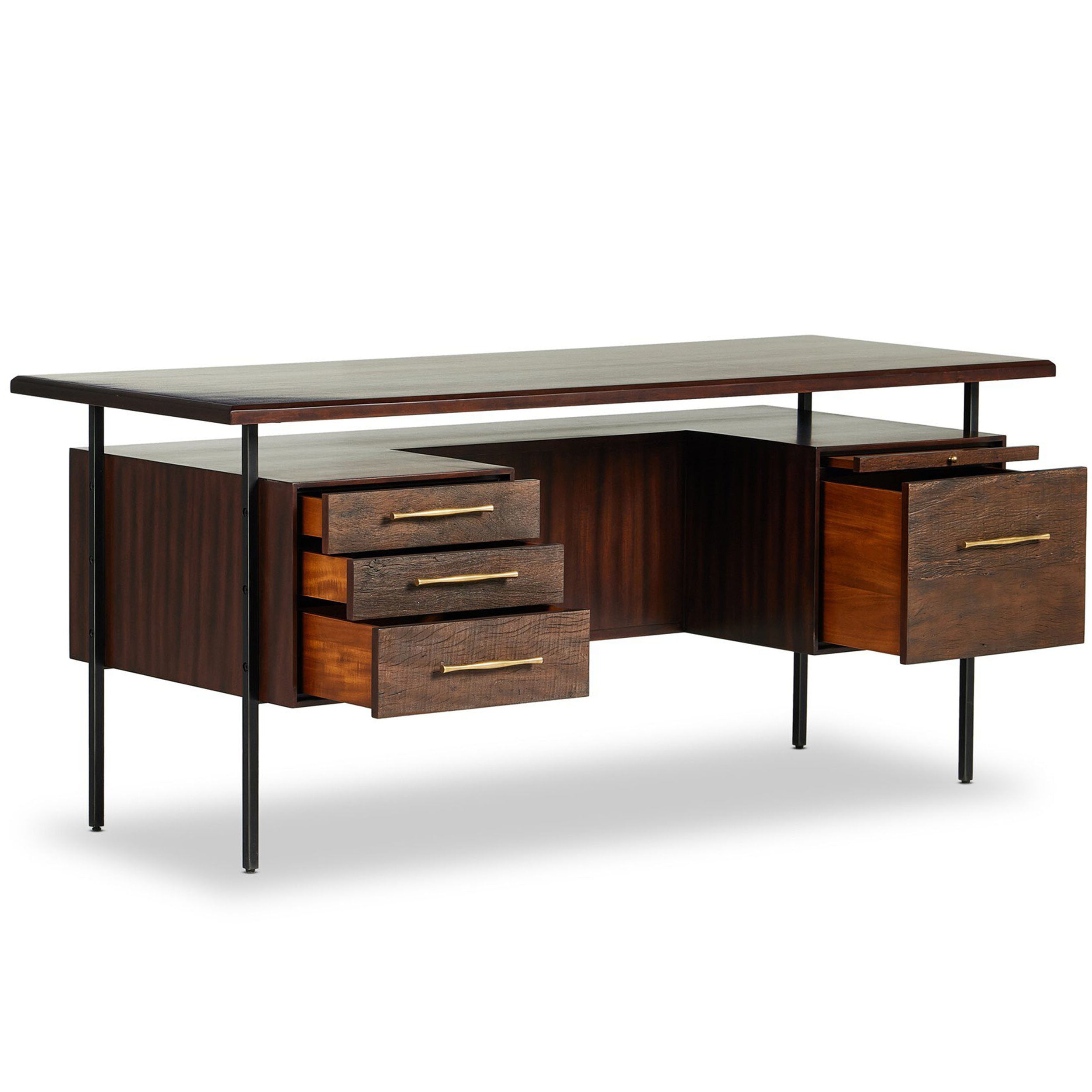 Lauren Desk, Natural Peroba