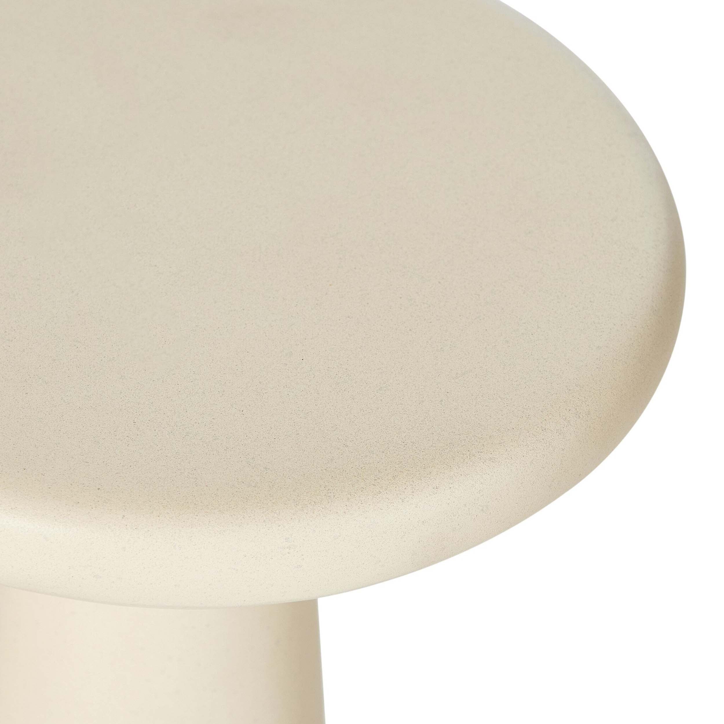 Ravine Concrete Accent Tables Set Of 2, Parchment White