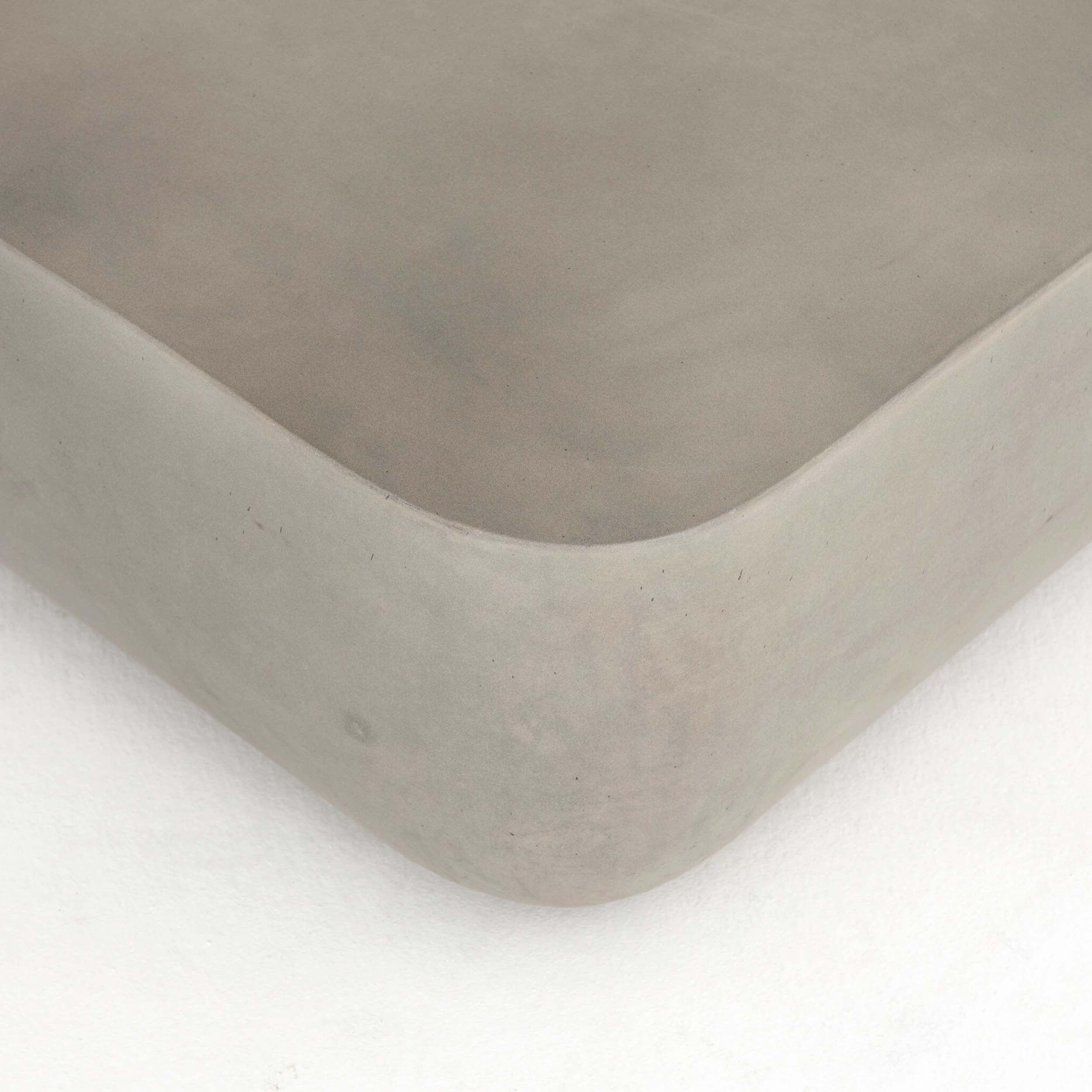 Ivan Square Coffee Table, Grey Concrete